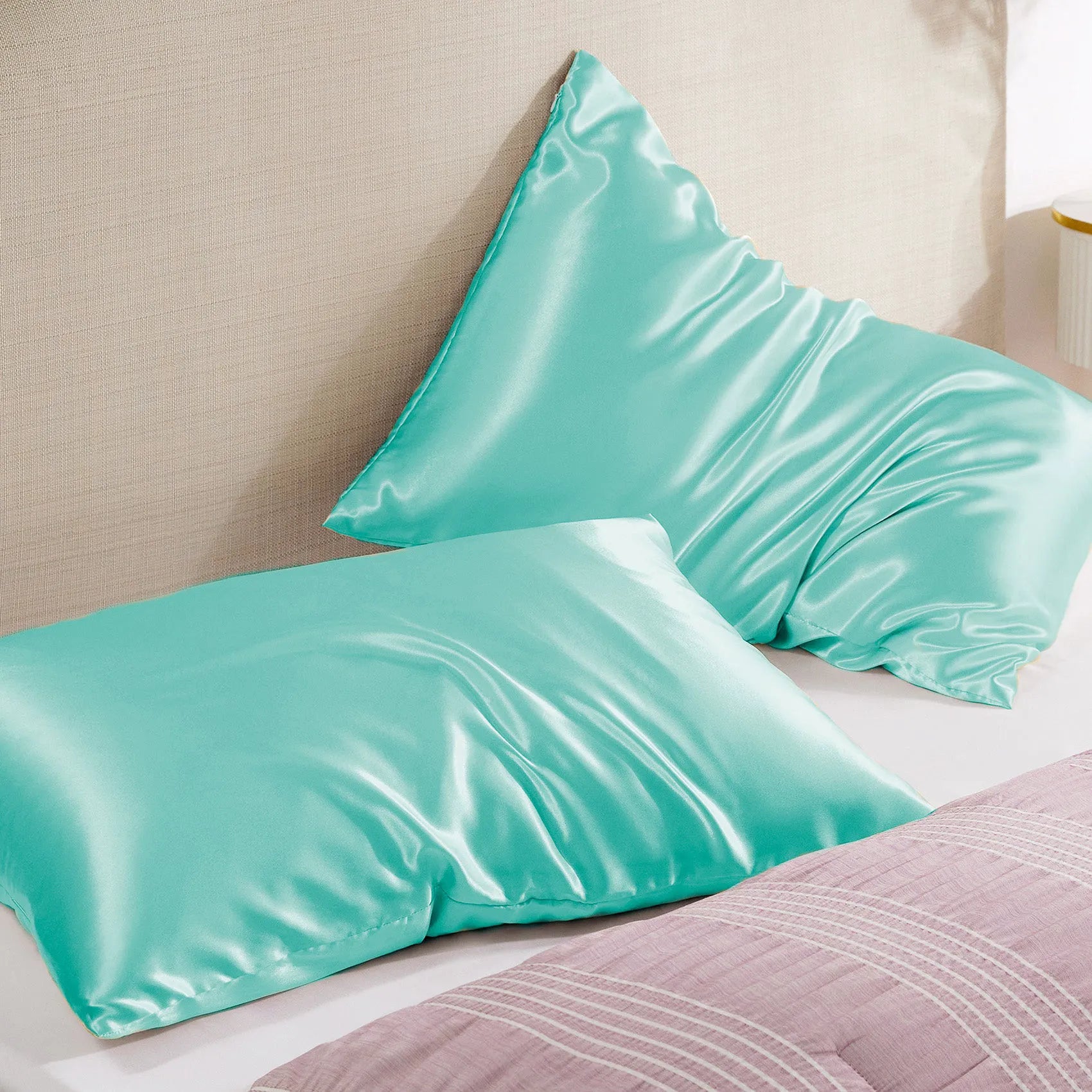 Luxurious Solid Satin Pillowcase