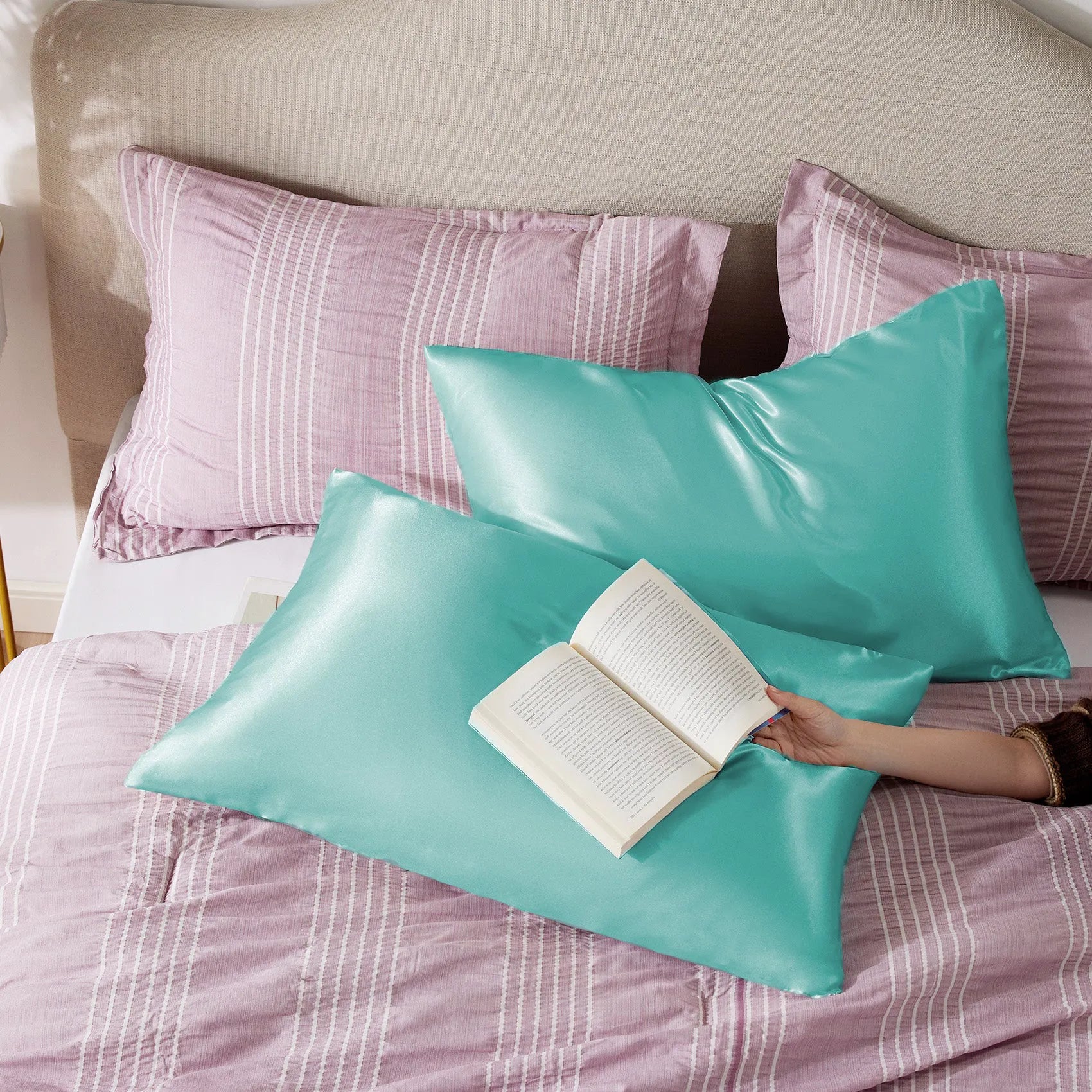 Luxurious Solid Satin Pillowcase