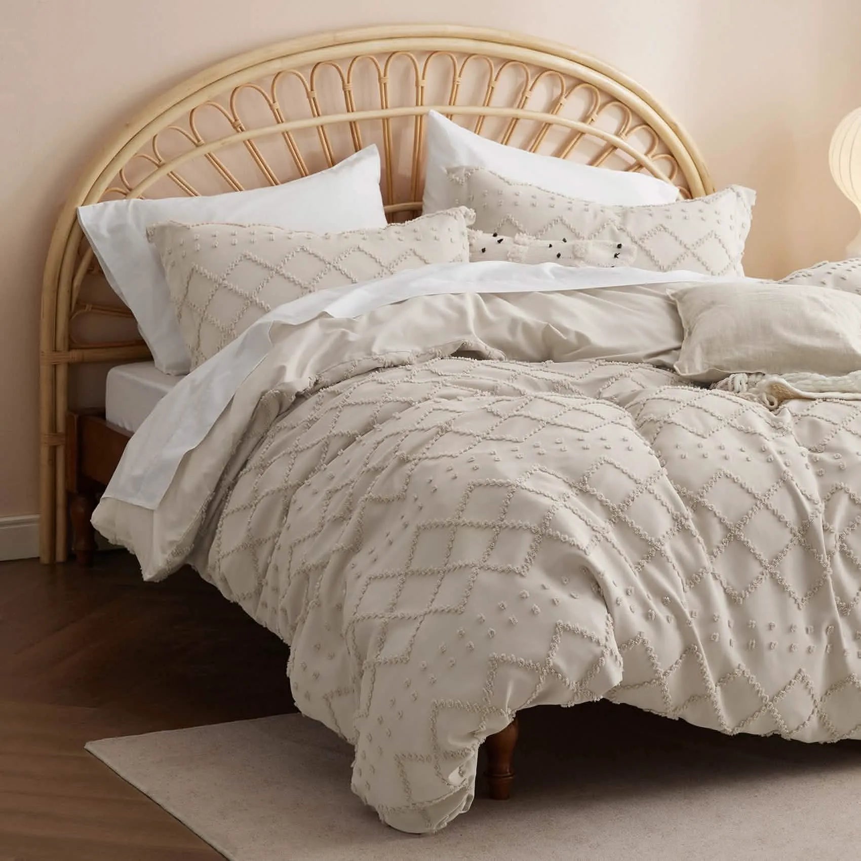 Boho Embroidery Duvet Cover Set