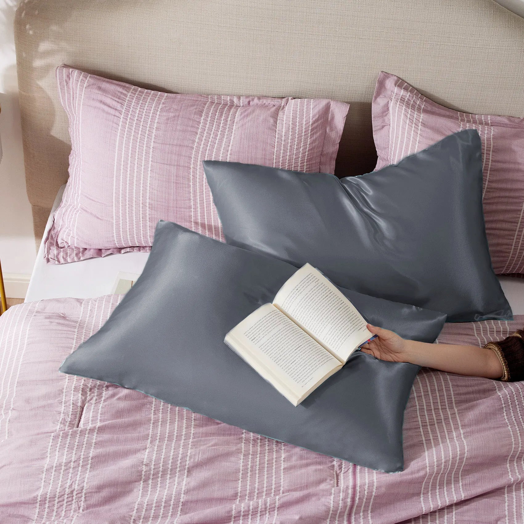 Luxurious Solid Satin Pillowcase
