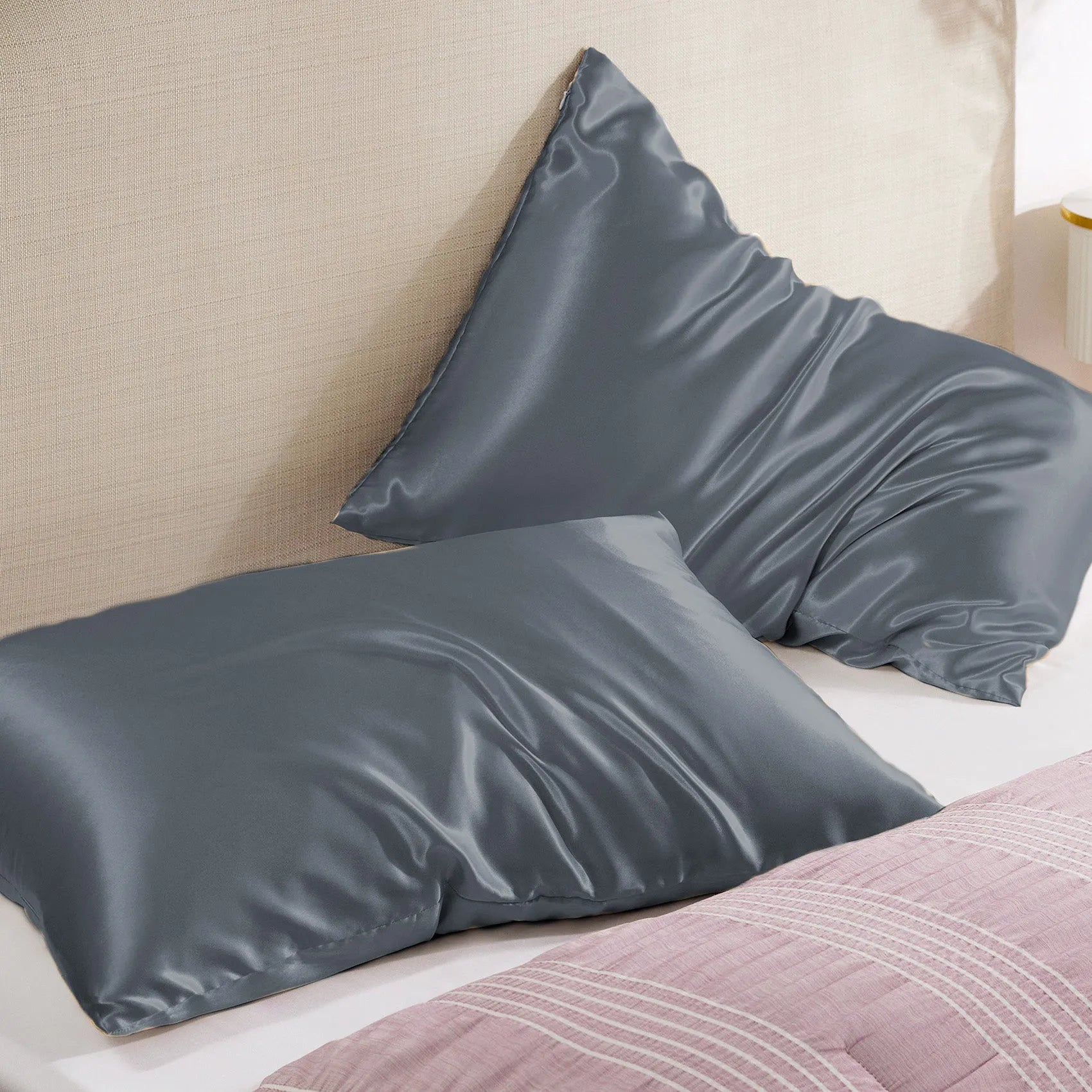 Luxurious Solid Satin Pillowcase