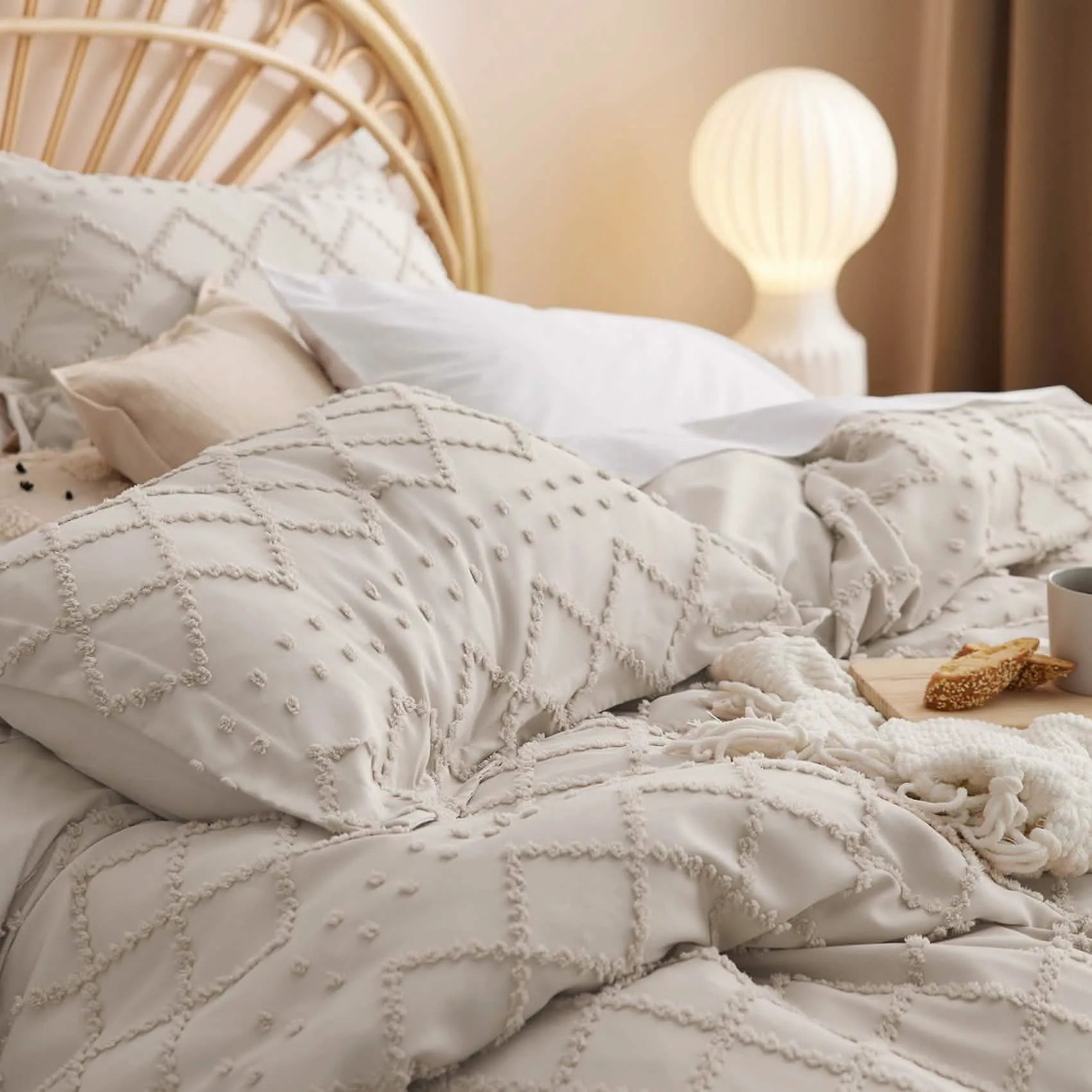 Boho Embroidery Duvet Cover Set