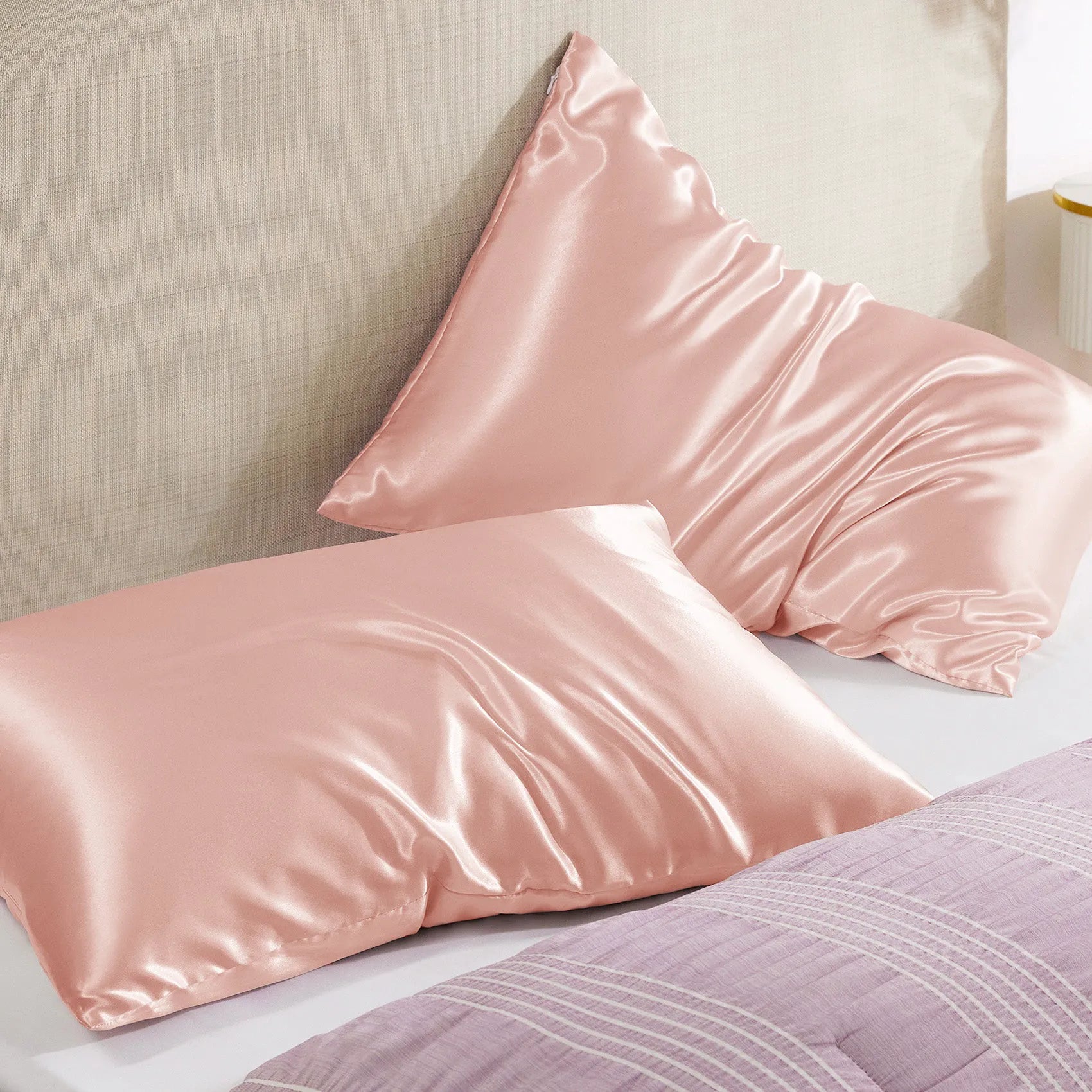 Luxurious Solid Satin Pillowcase
