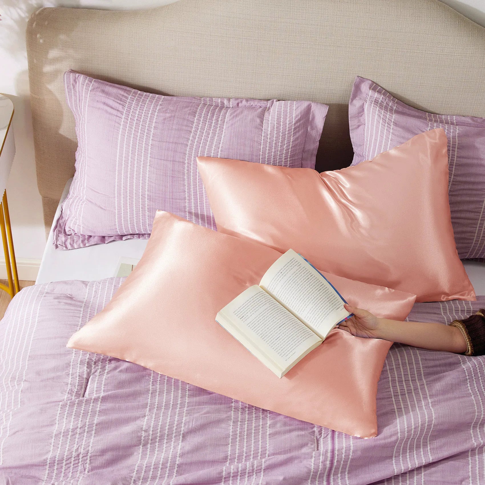 Luxurious Solid Satin Pillowcase