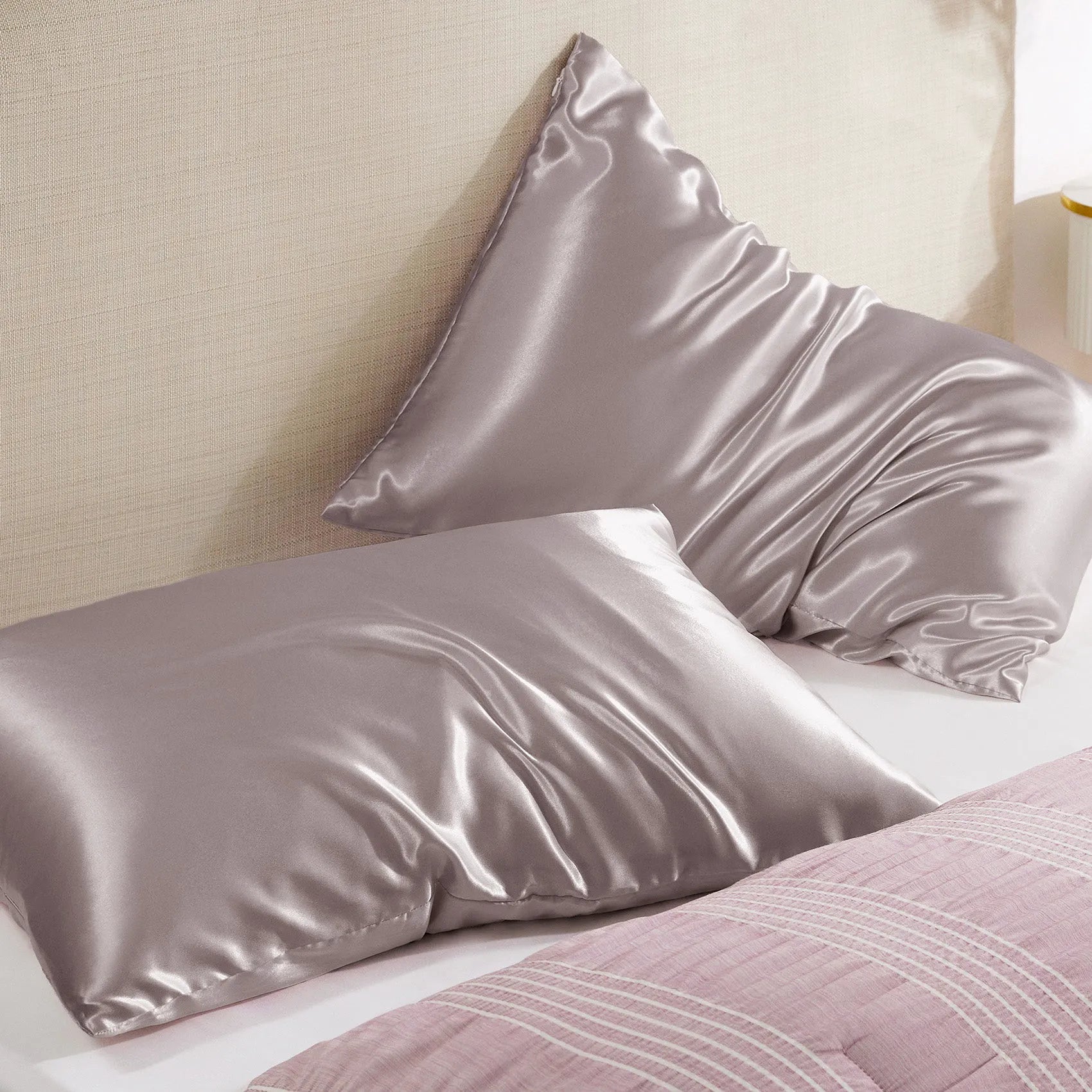 Luxurious Solid Satin Pillowcase