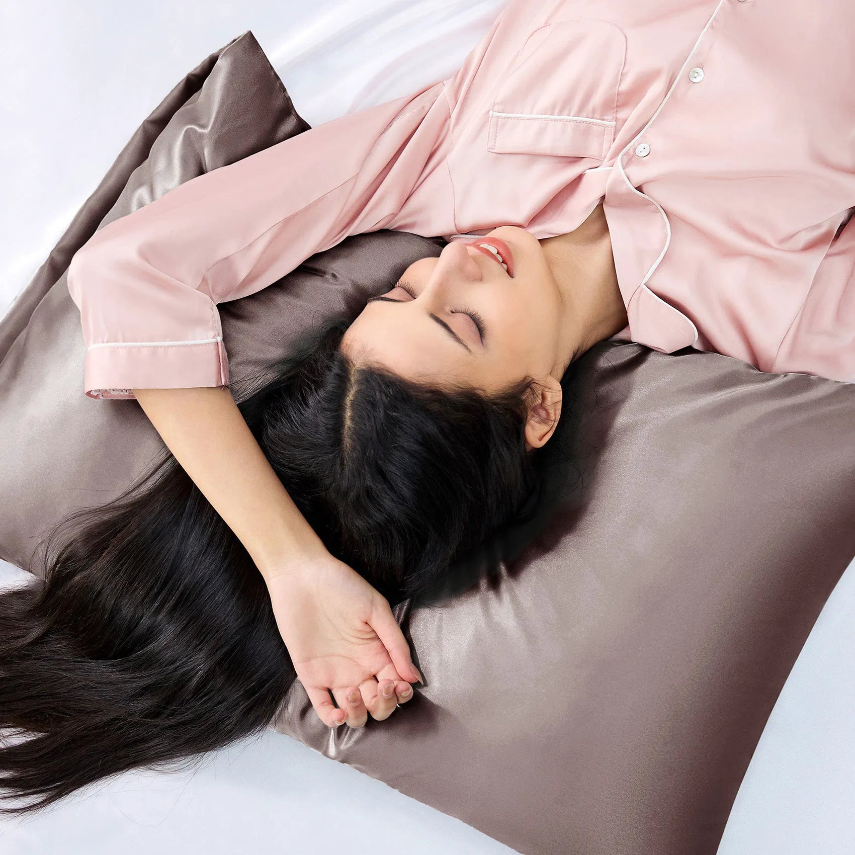 Luxurious Solid Satin Pillowcase