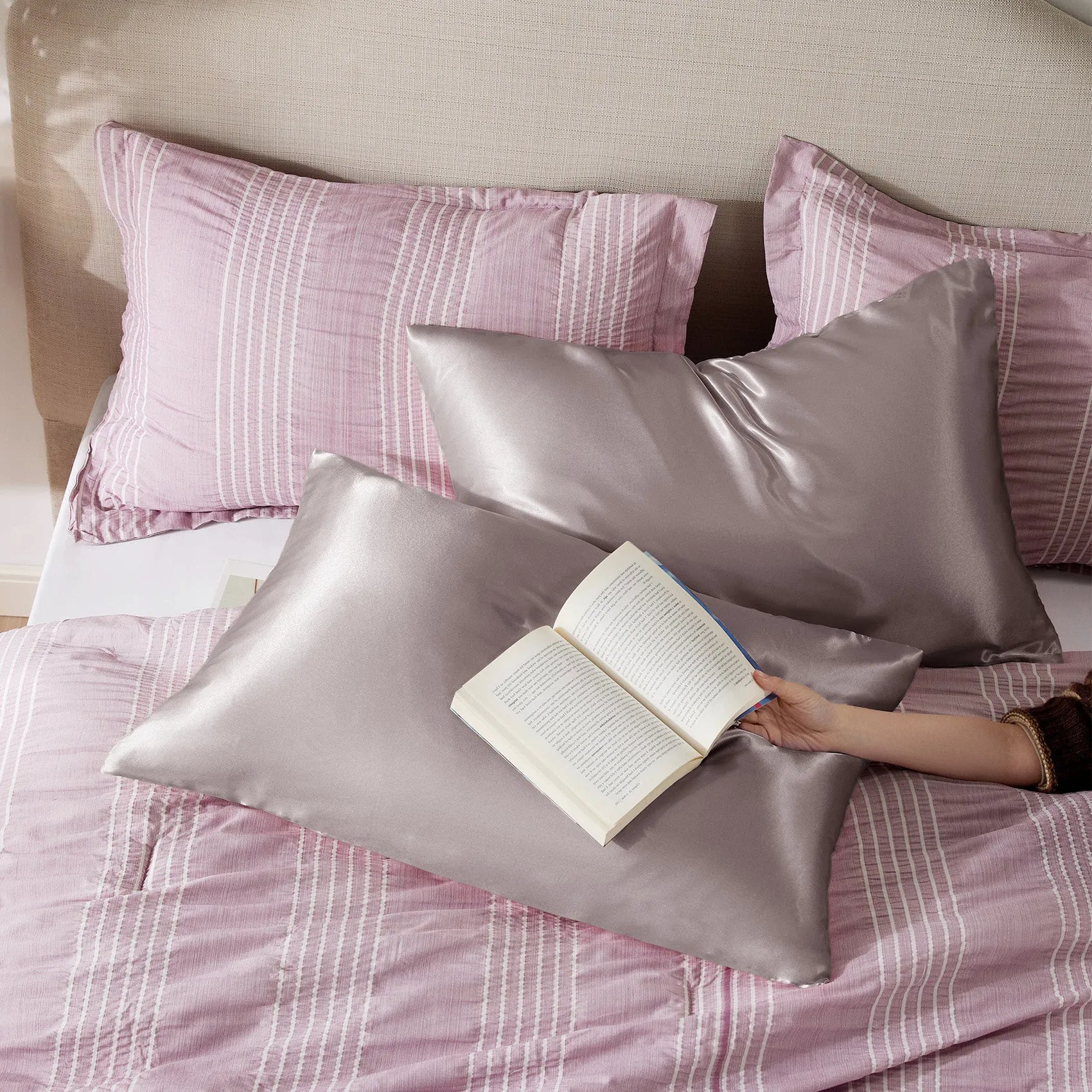 Luxurious Solid Satin Pillowcase