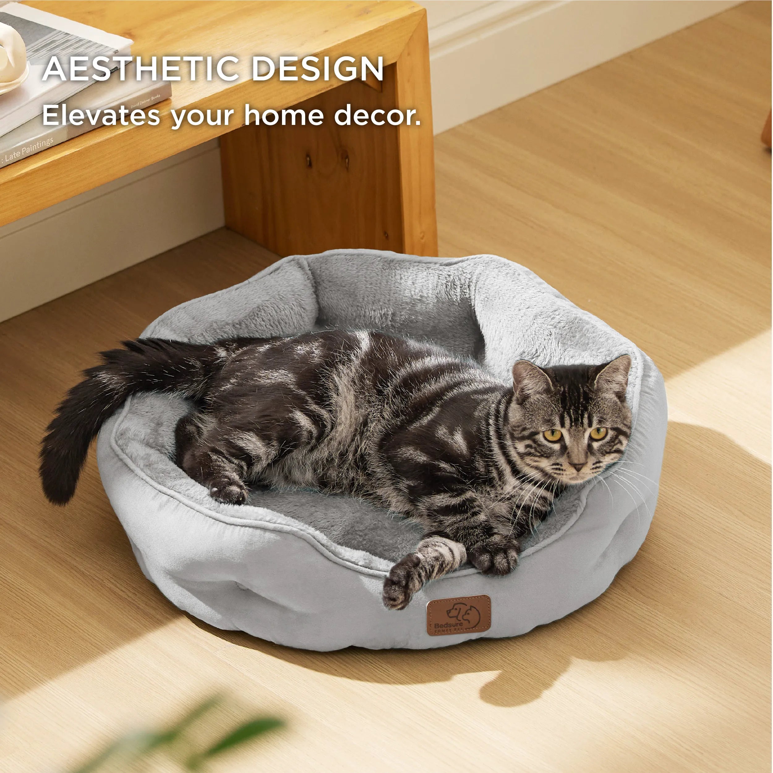 Round Solid Pet Bed