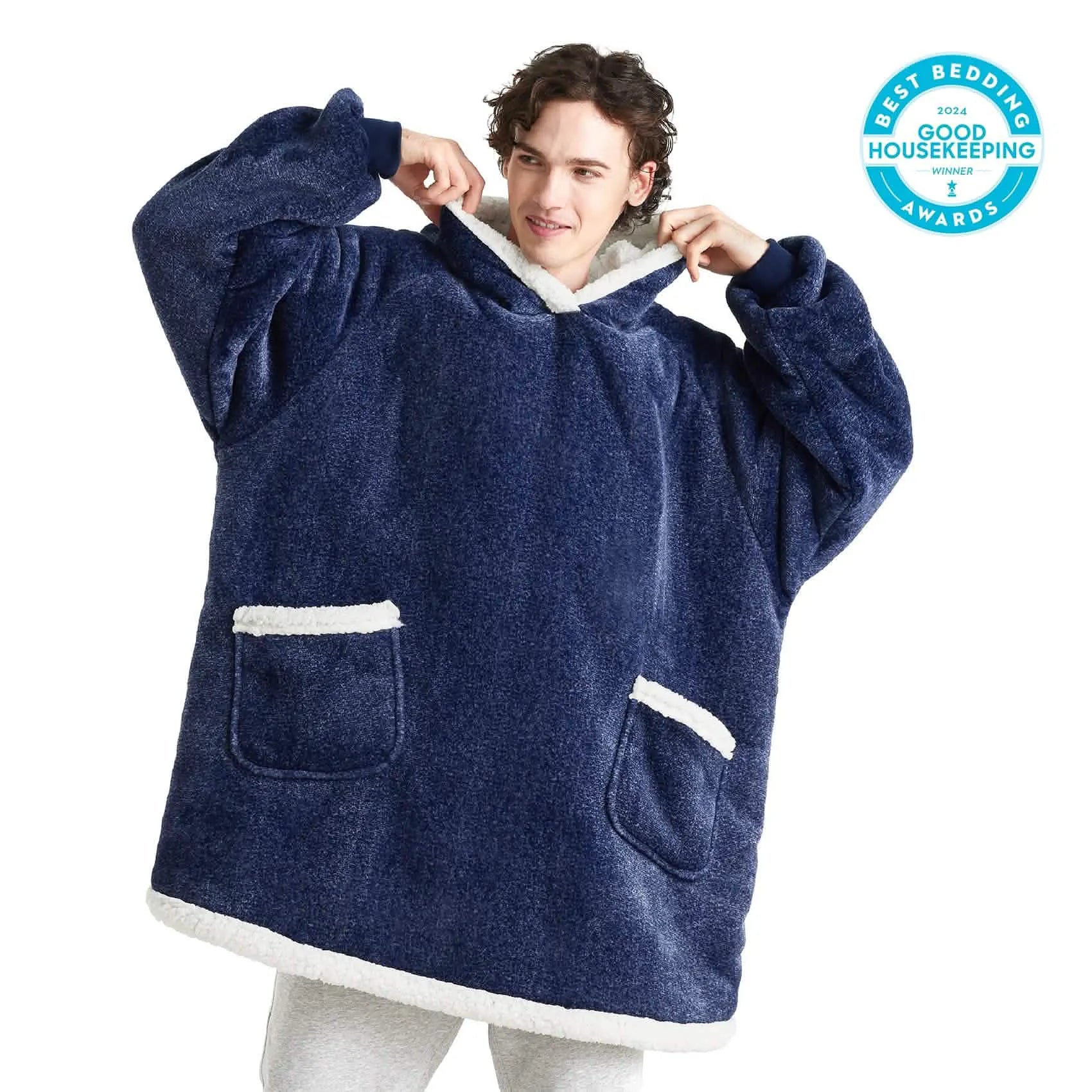 Sherpa Fleece Blanket Hoodie