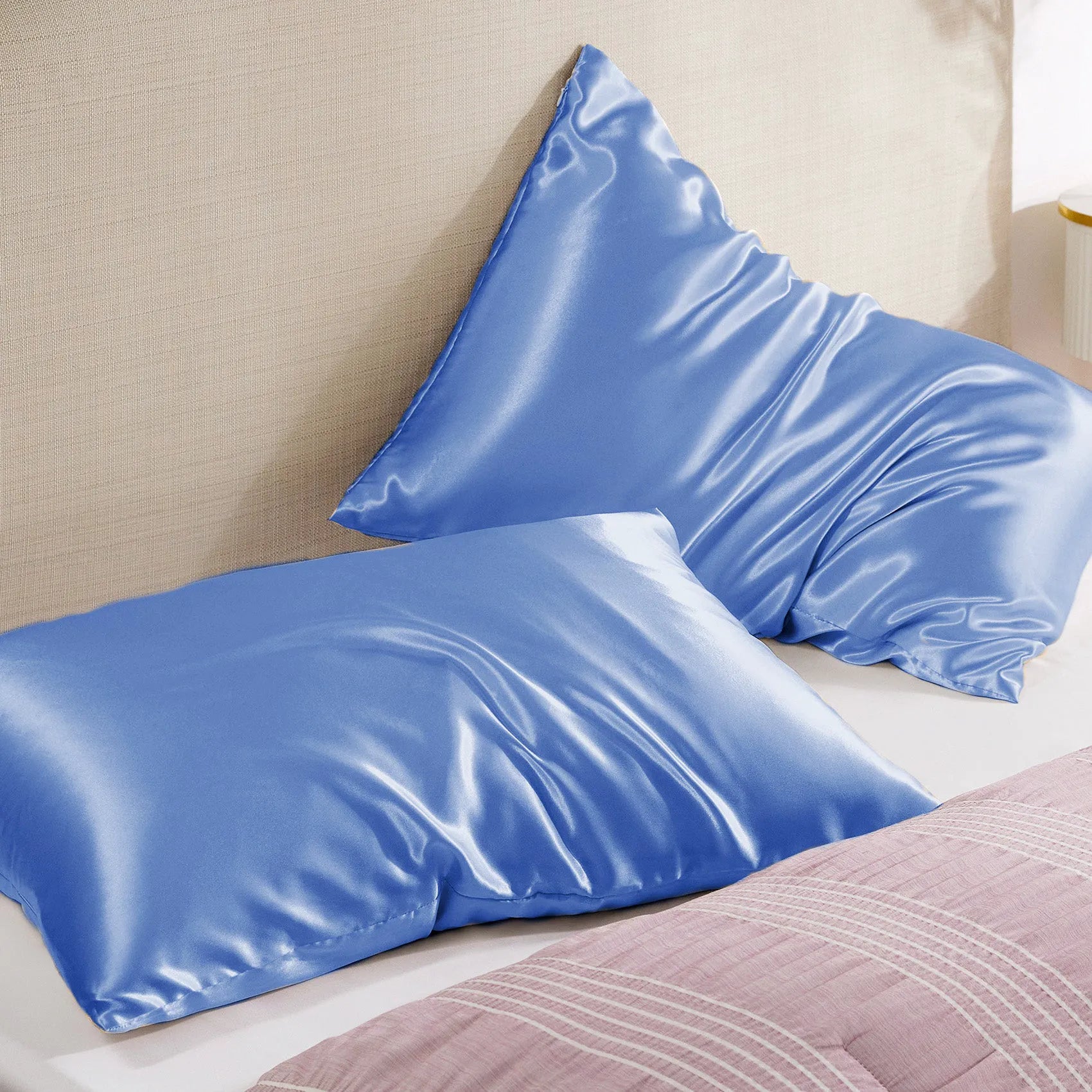 Luxurious Solid Satin Pillowcase