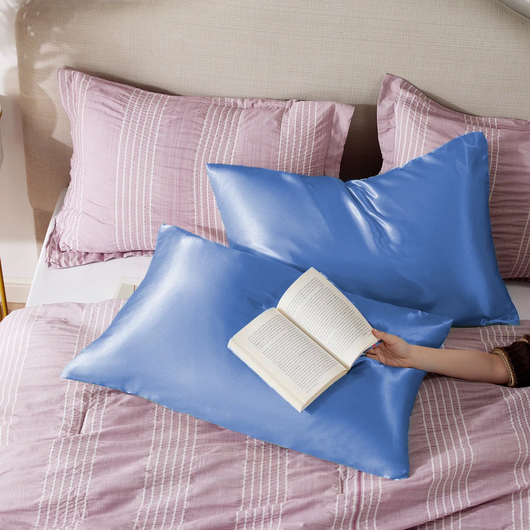 Luxurious Solid Satin Pillowcase
