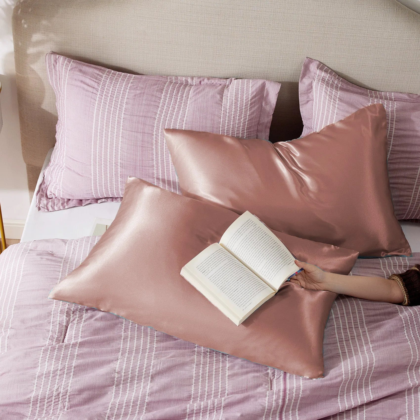 Luxurious Solid Satin Pillowcase