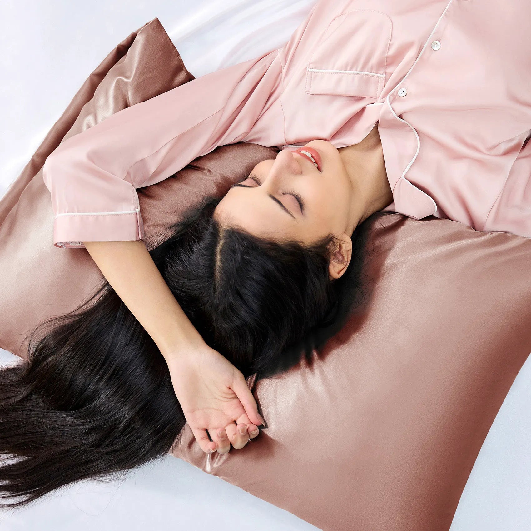 Luxurious Solid Satin Pillowcase