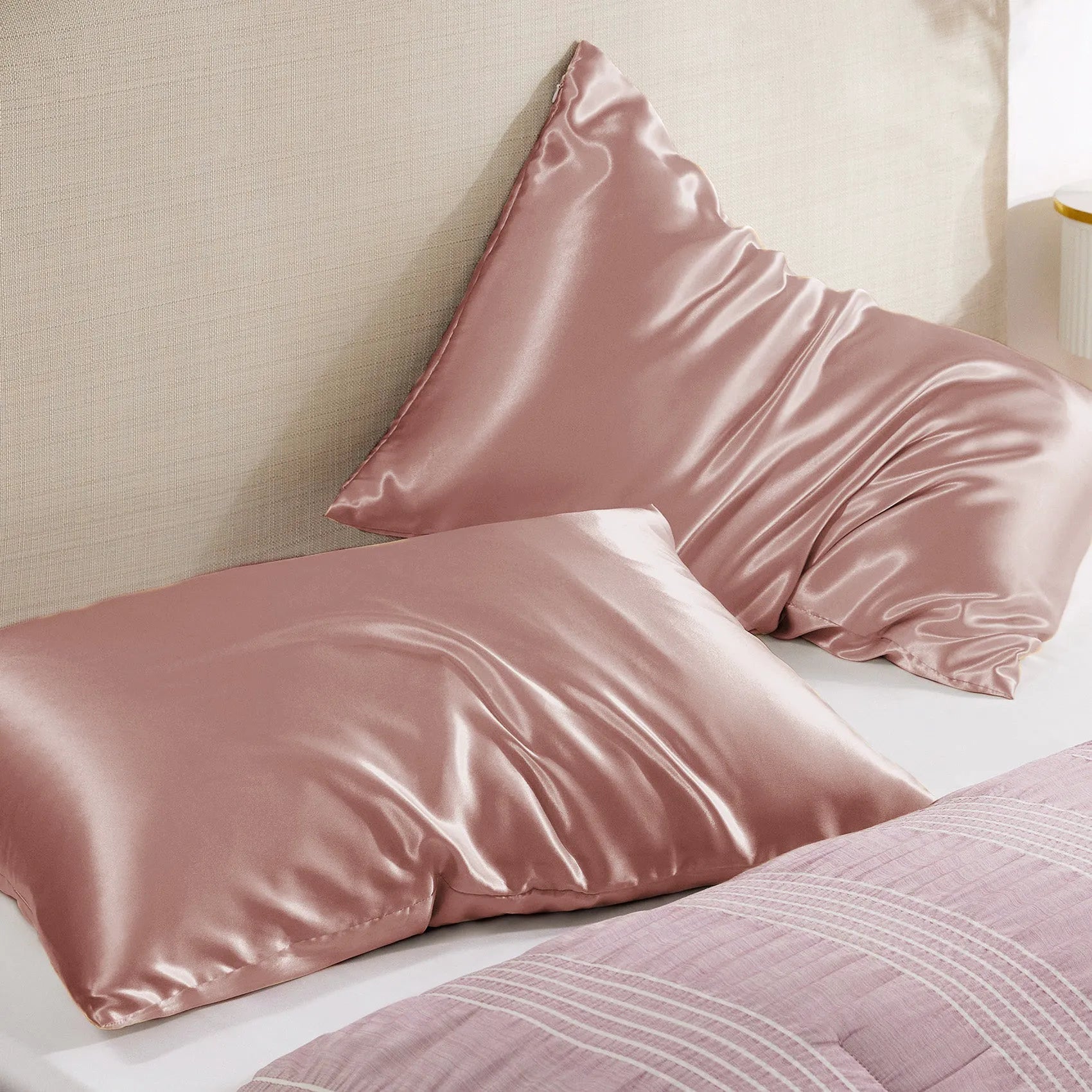Luxurious Solid Satin Pillowcase