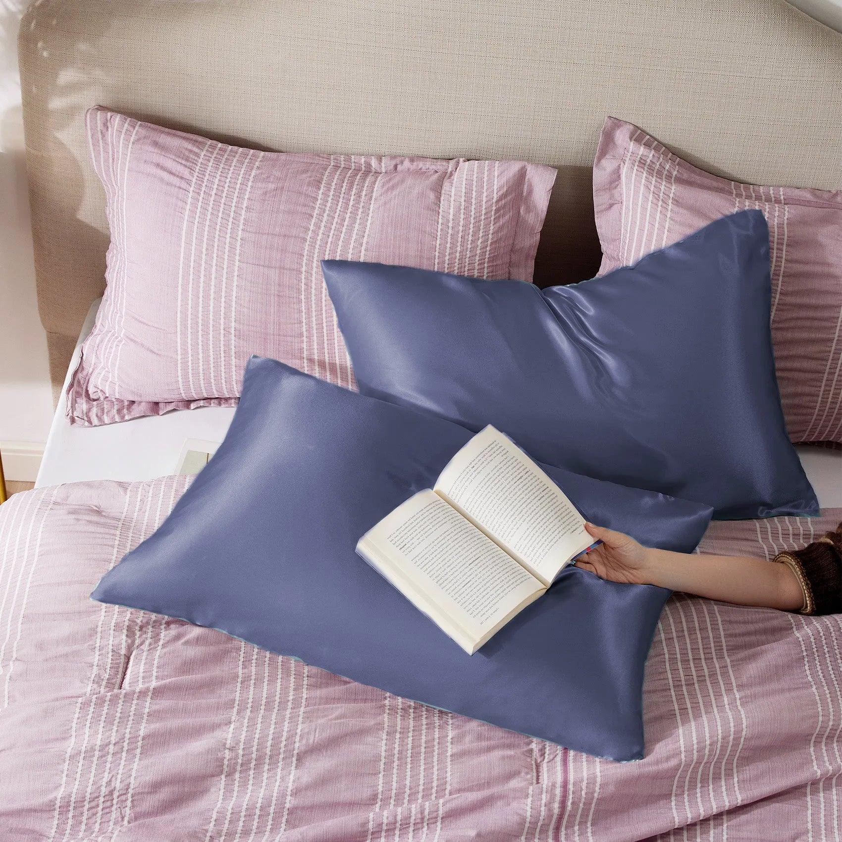 Luxurious Solid Satin Pillowcase