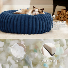 ComfyFleece™ Donut Dog Bed
