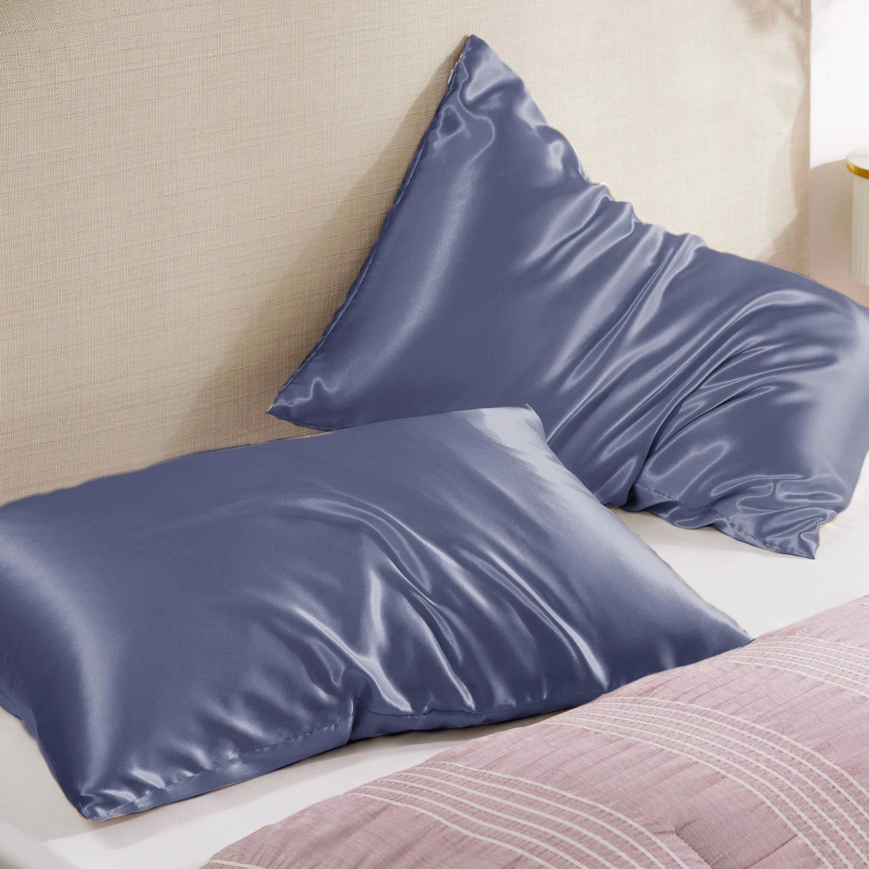 Luxurious Solid Satin Pillowcase