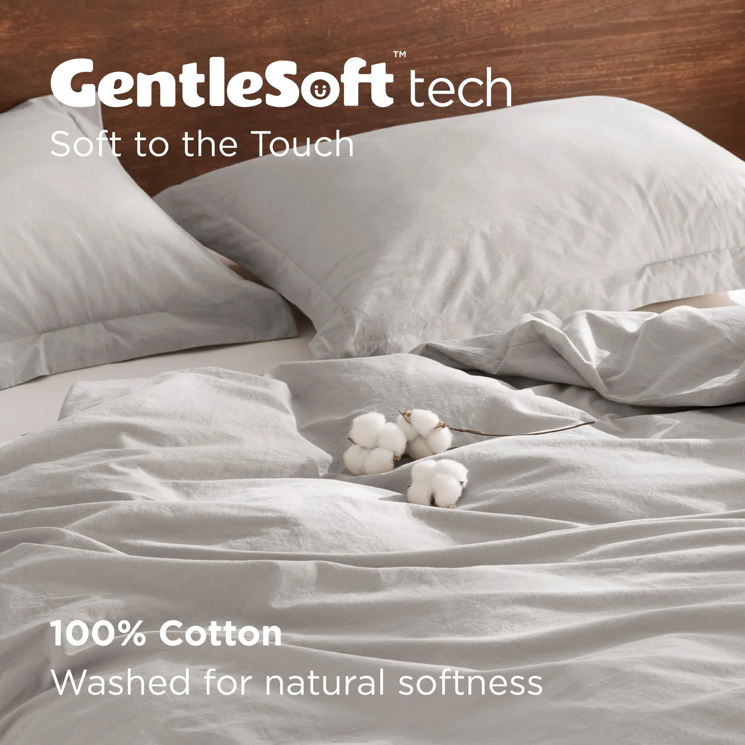 PureWoven™ Washed Cotton Duvet Cover Set