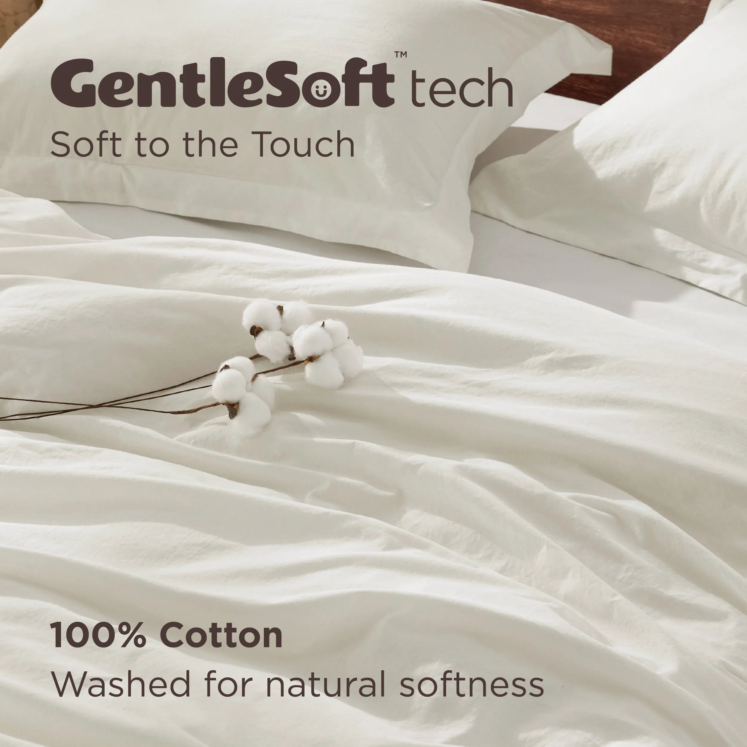 PureWoven™ Washed Cotton Duvet Cover Set