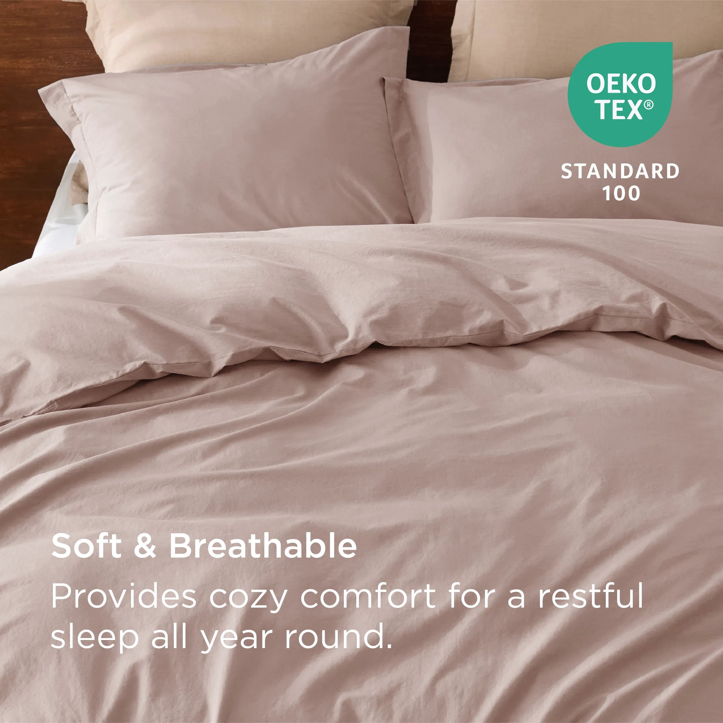 PureWoven™ Washed Cotton Duvet Cover Set