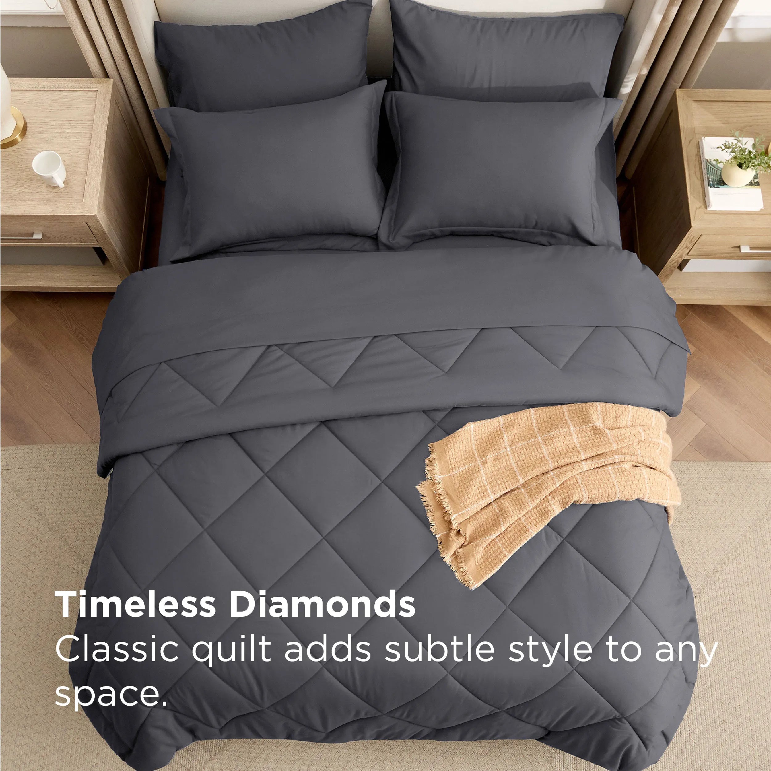 Diamond Quilted Bed-in-a-Bag