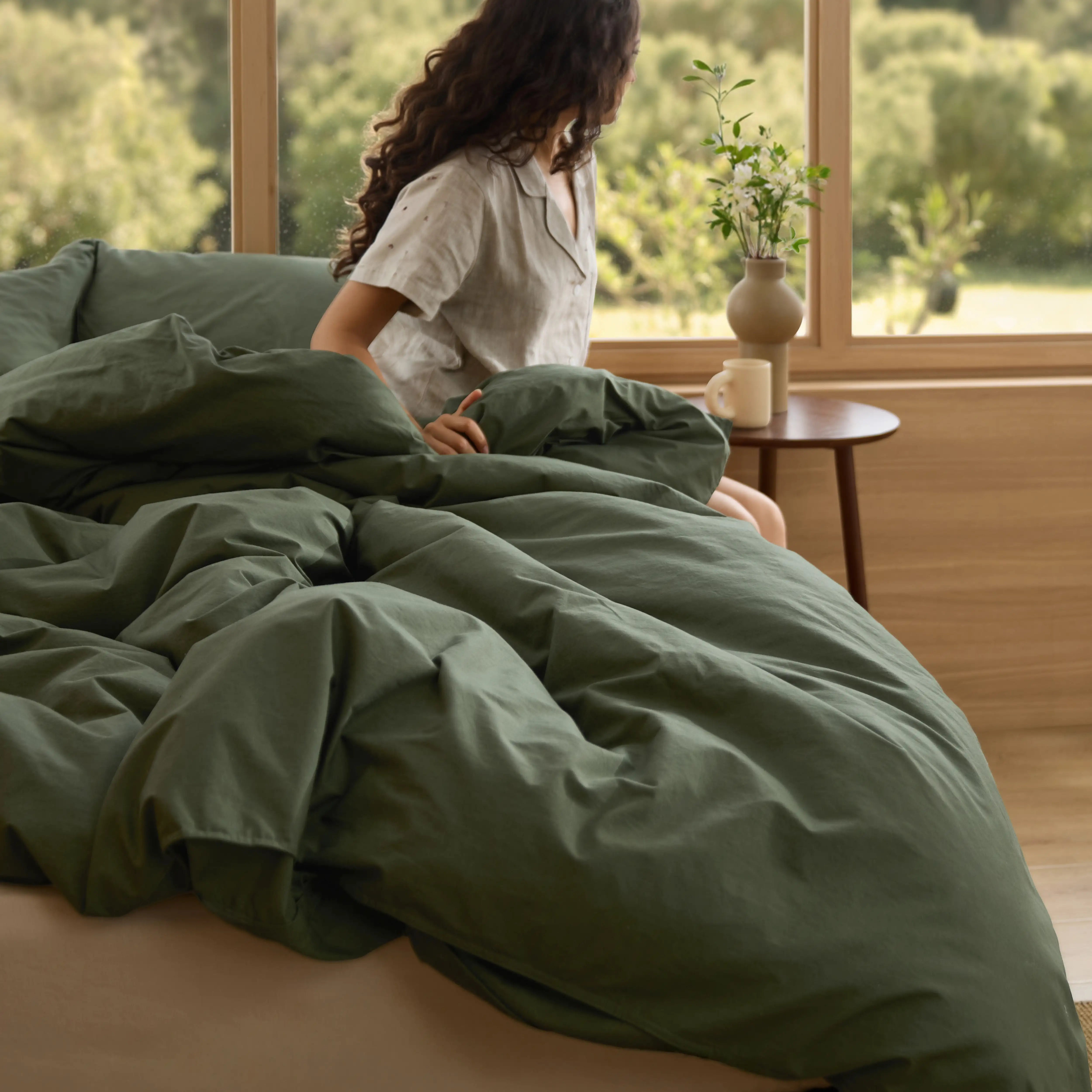 Slub Cotton Duvet Cover Set