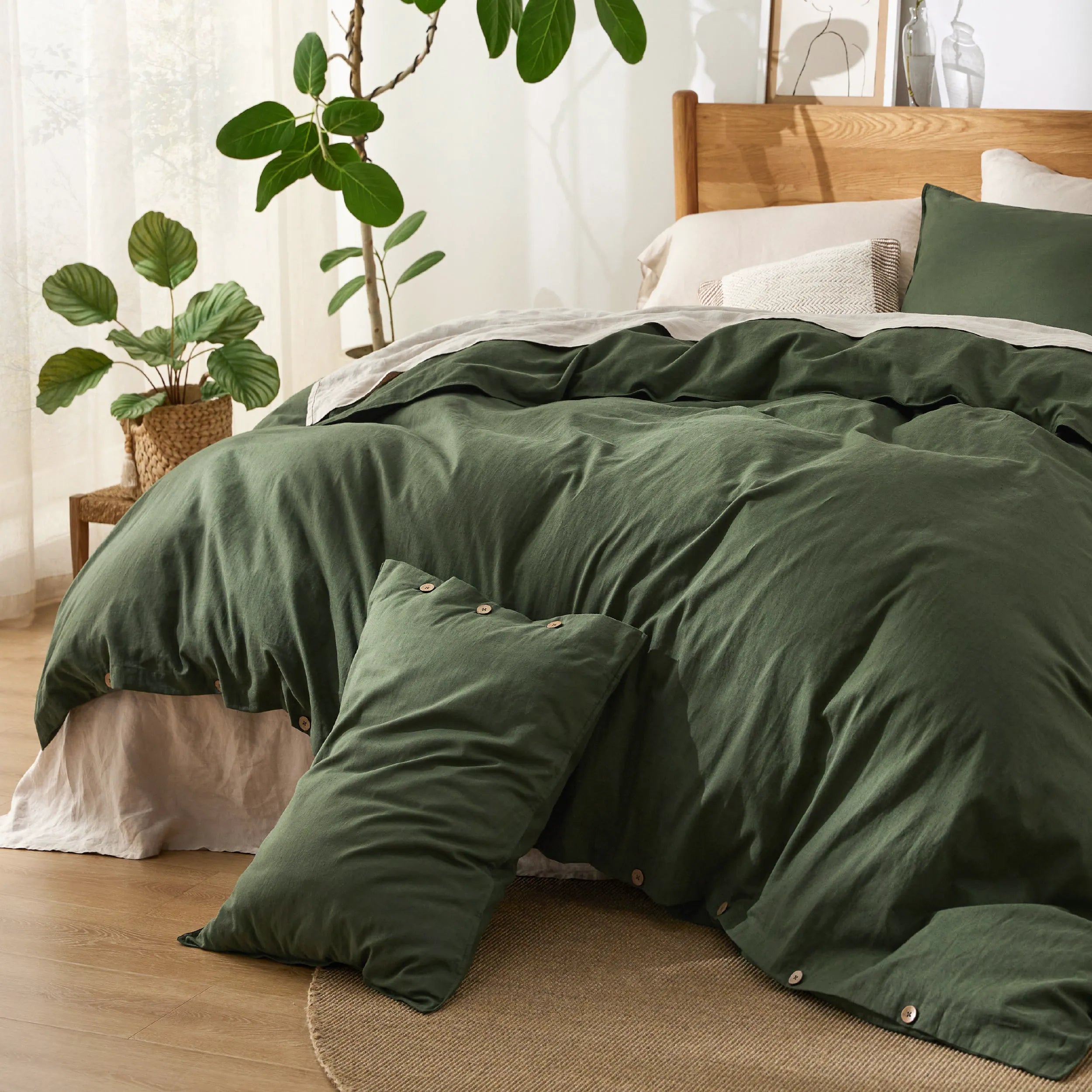 PureWoven™ Cotton-Linen Blend Duvet Cover Set
