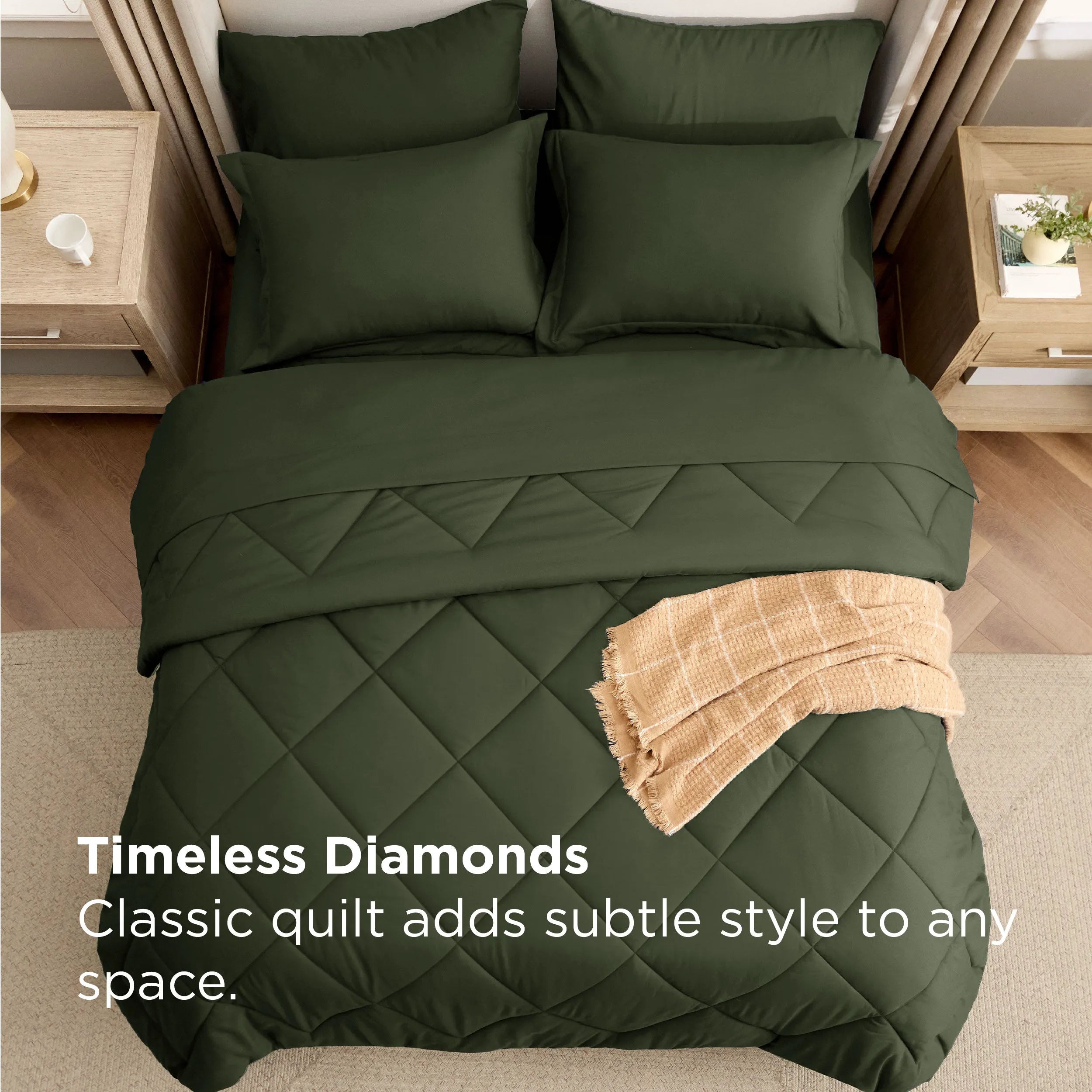 Diamond Quilted Bed-in-a-Bag