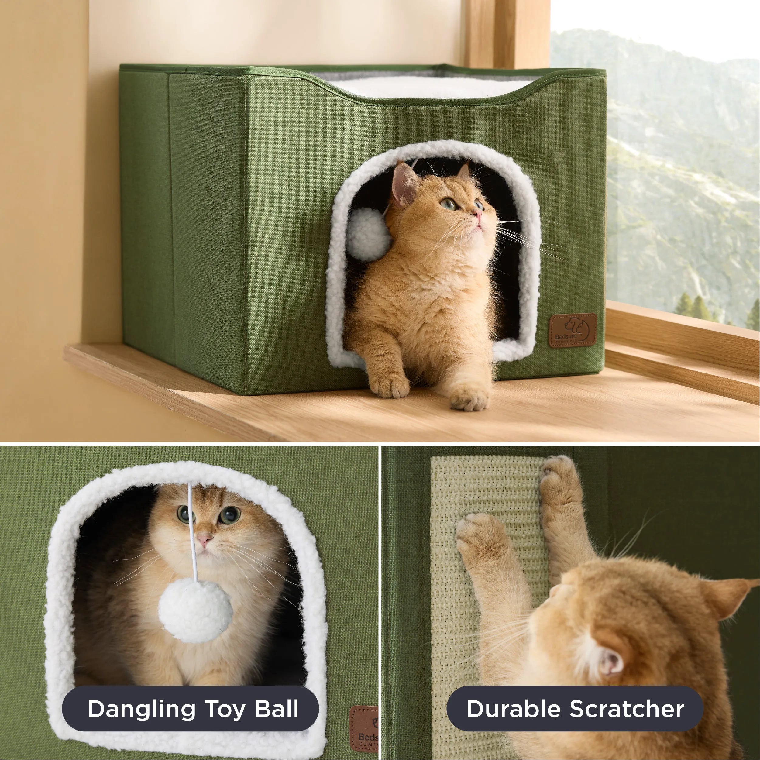 Indoor Cat Bed and House for Pets