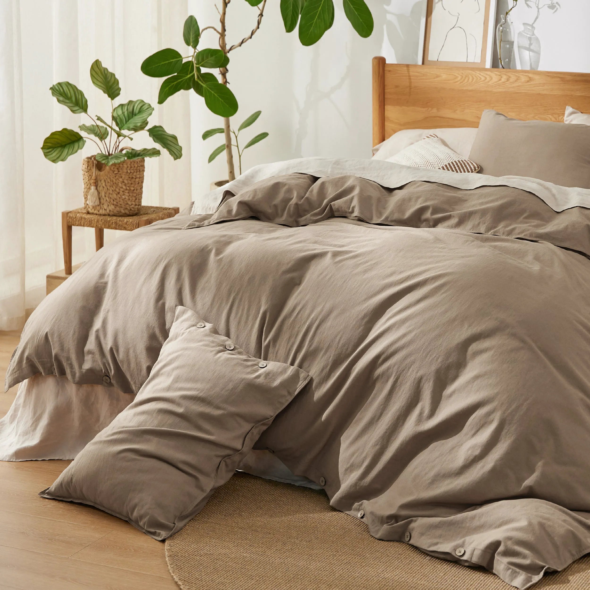 PureWoven™ Cotton-Linen Blend Duvet Cover Set