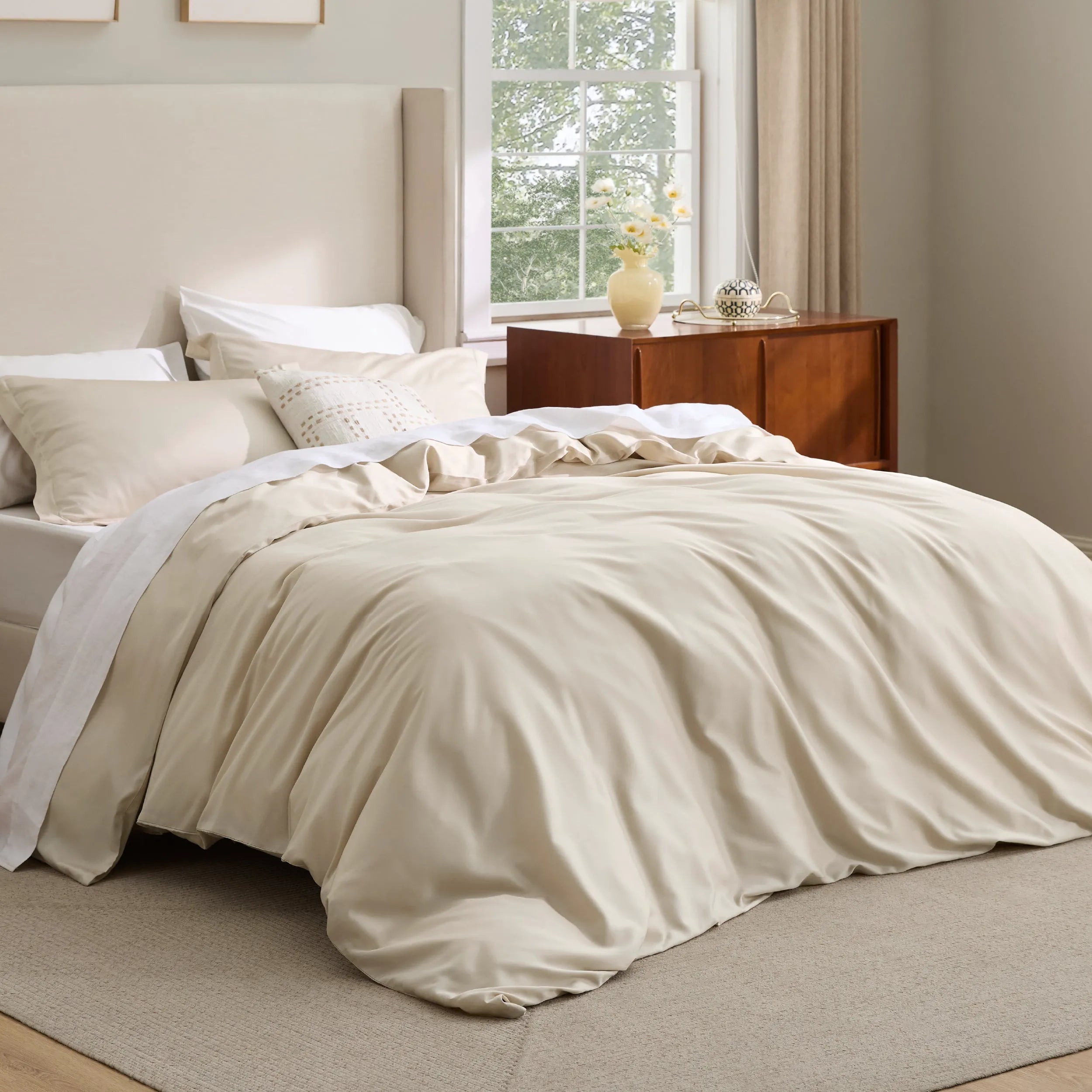Lyocell Cotton Blend Duvet Cover Set