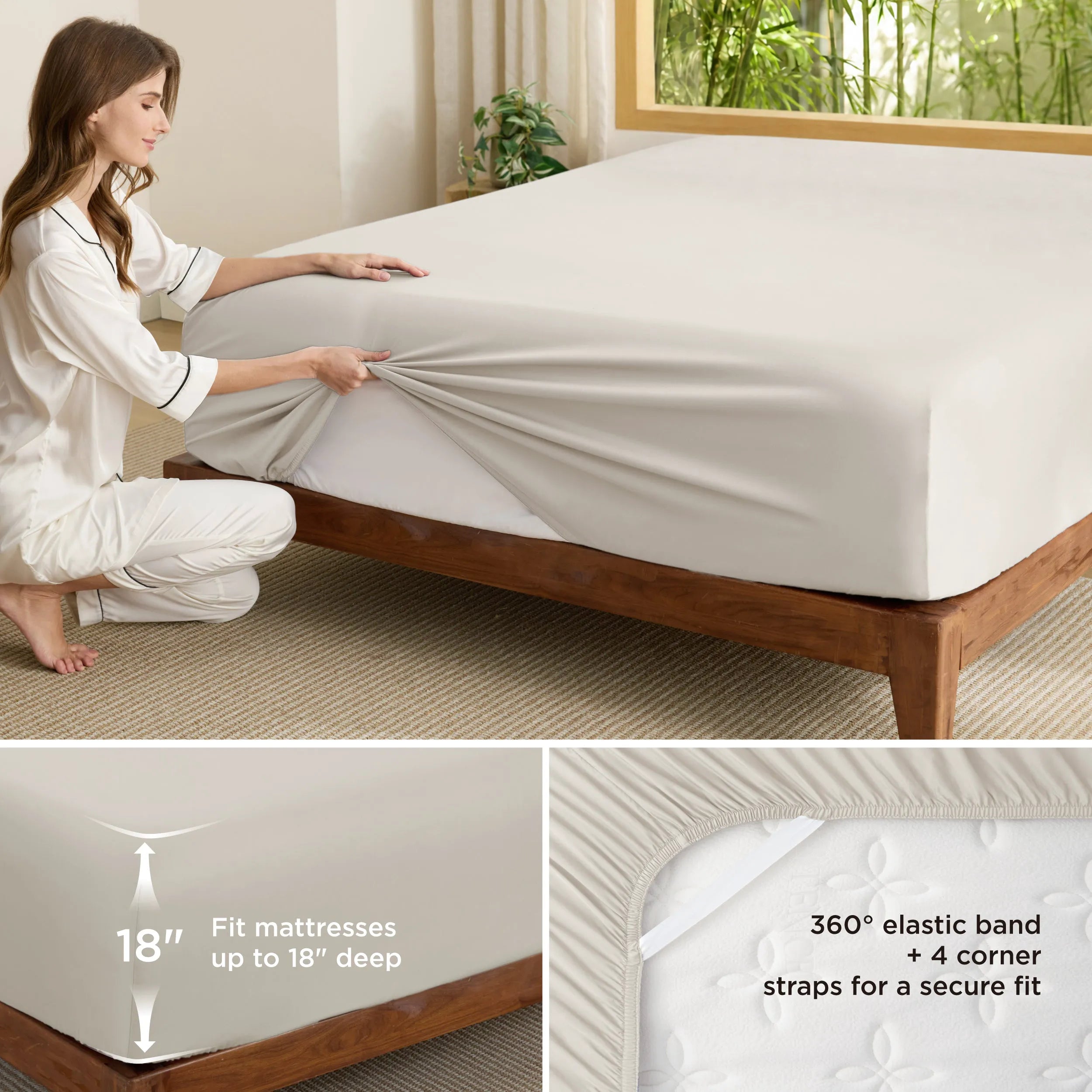 Rayon from Bamboo Fitted Sheet