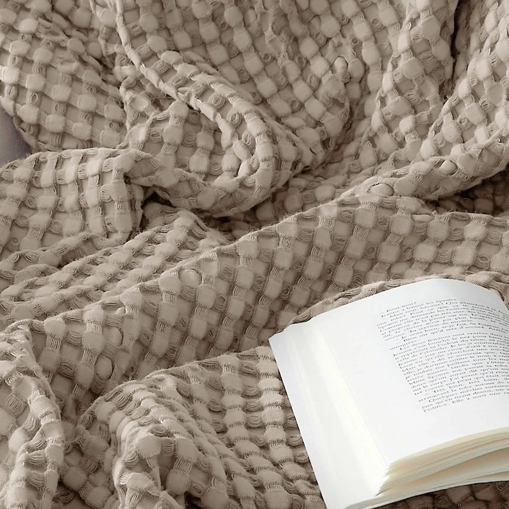 Bamboo Rayon Waffle Blanket