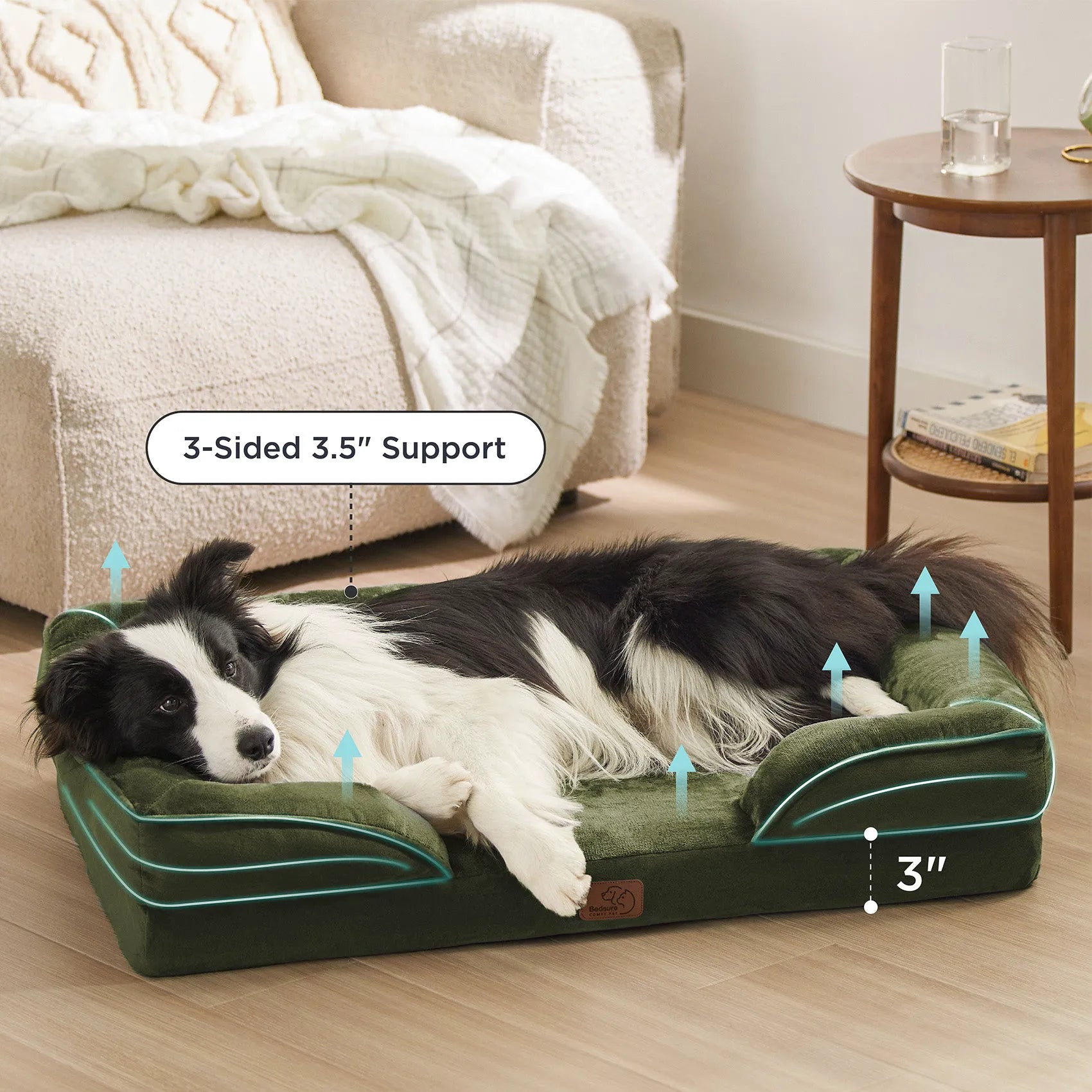 Orthopedic Flannel Dog Sofa