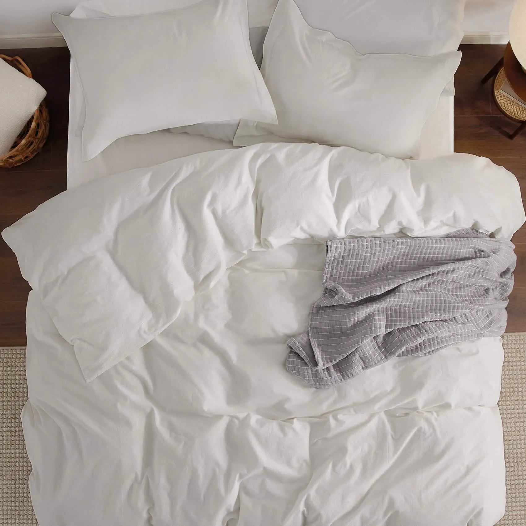 PureWoven™ Washed Cotton Duvet Cover Set