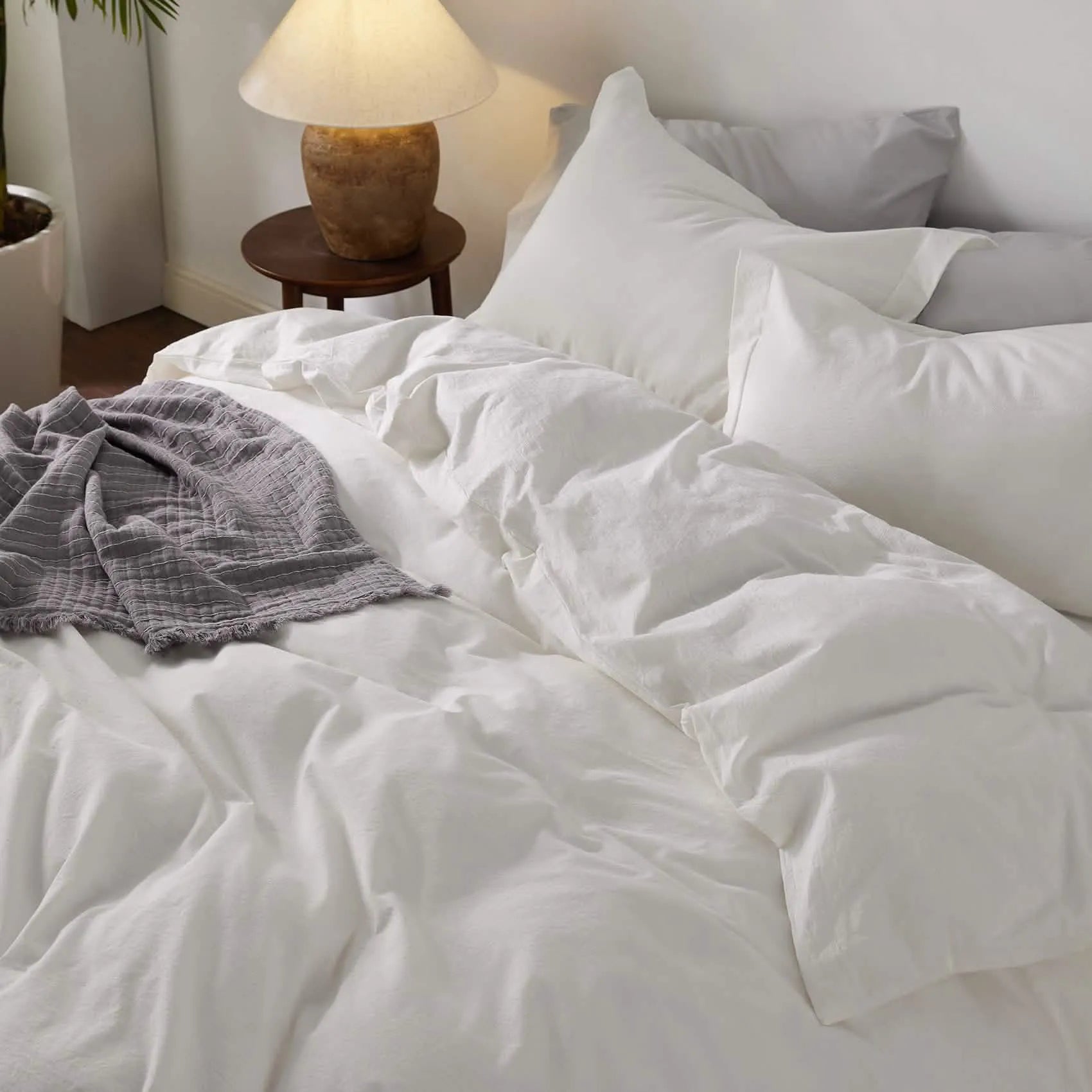 PureWoven™ Washed Cotton Duvet Cover Set