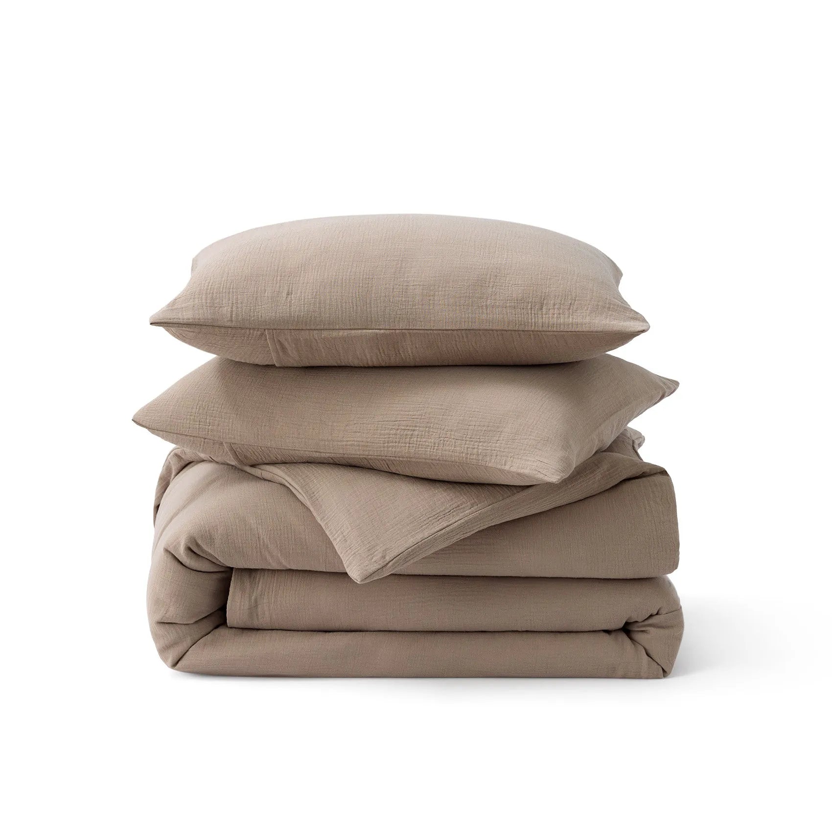 PureWoven™ Bamboo Cotton Muslin Duvet Cover Set