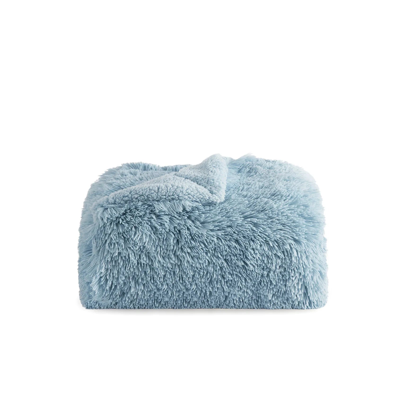 Fuzzy Faux Fur Throw Blanket