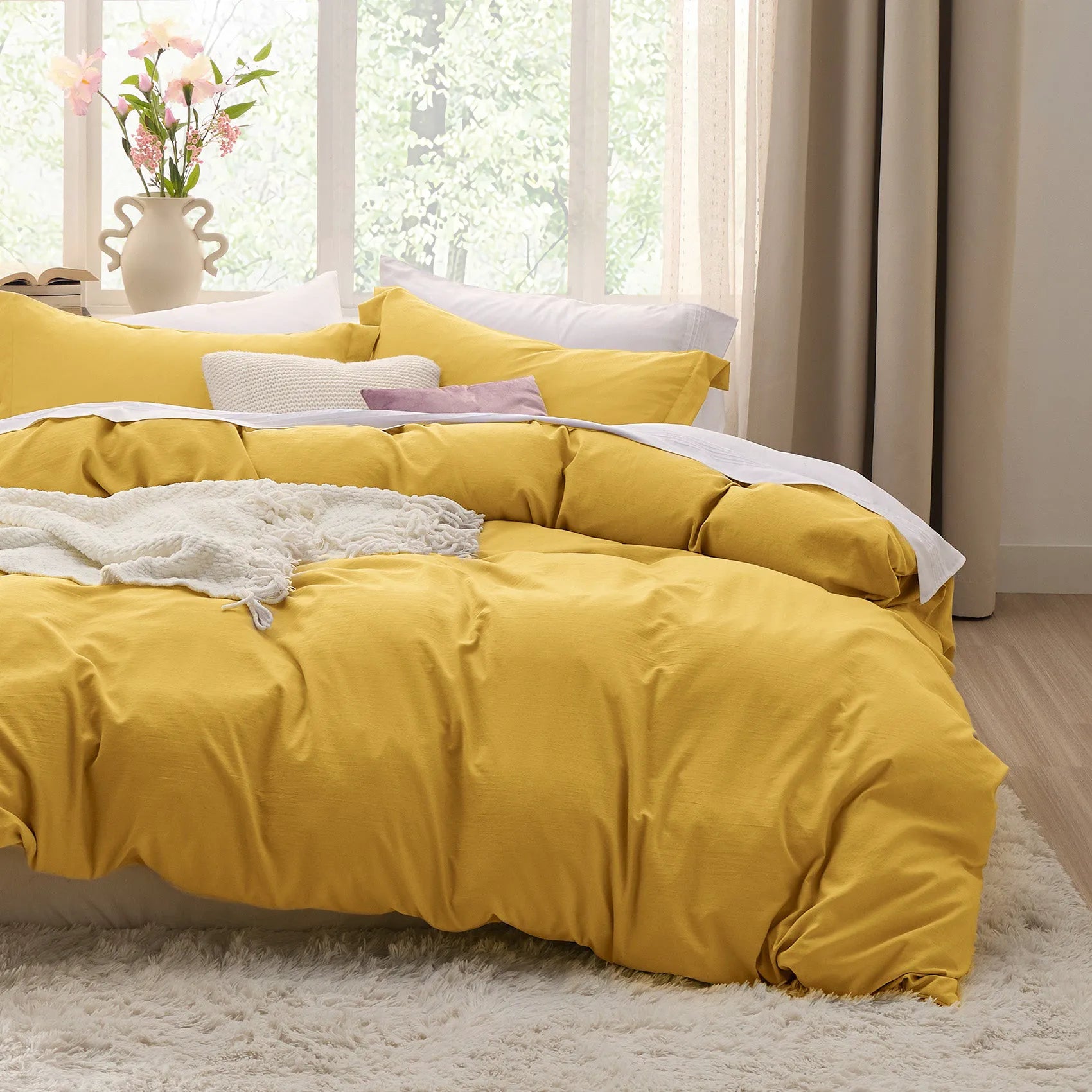 Ultra-Soft Hypoallergenic Microfiber Duvet Cover Set
