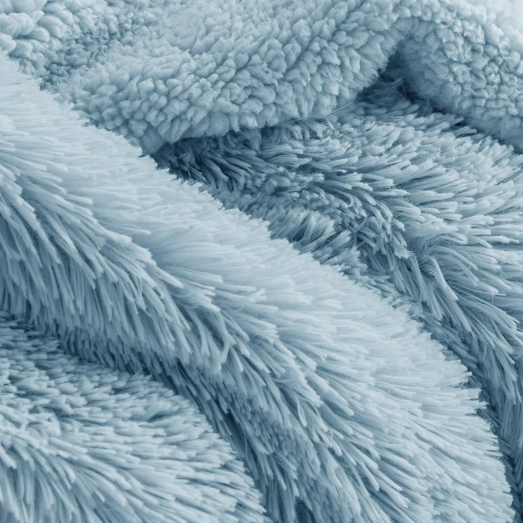 Fuzzy Faux Fur Throw Blanket