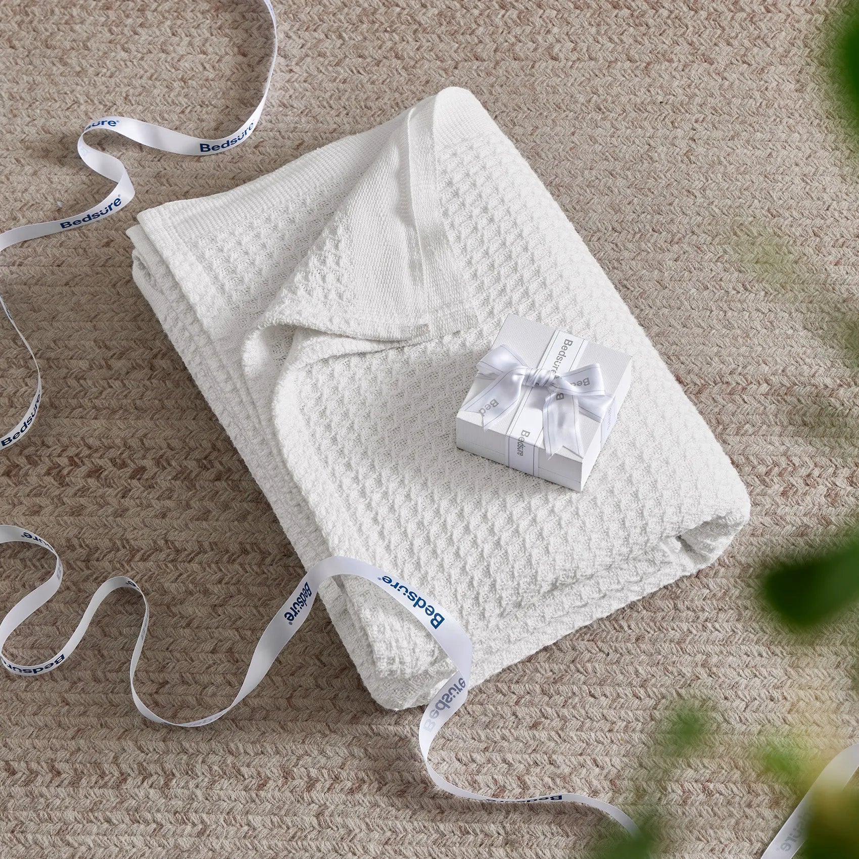 Cotton Waffle Weave Blanket
