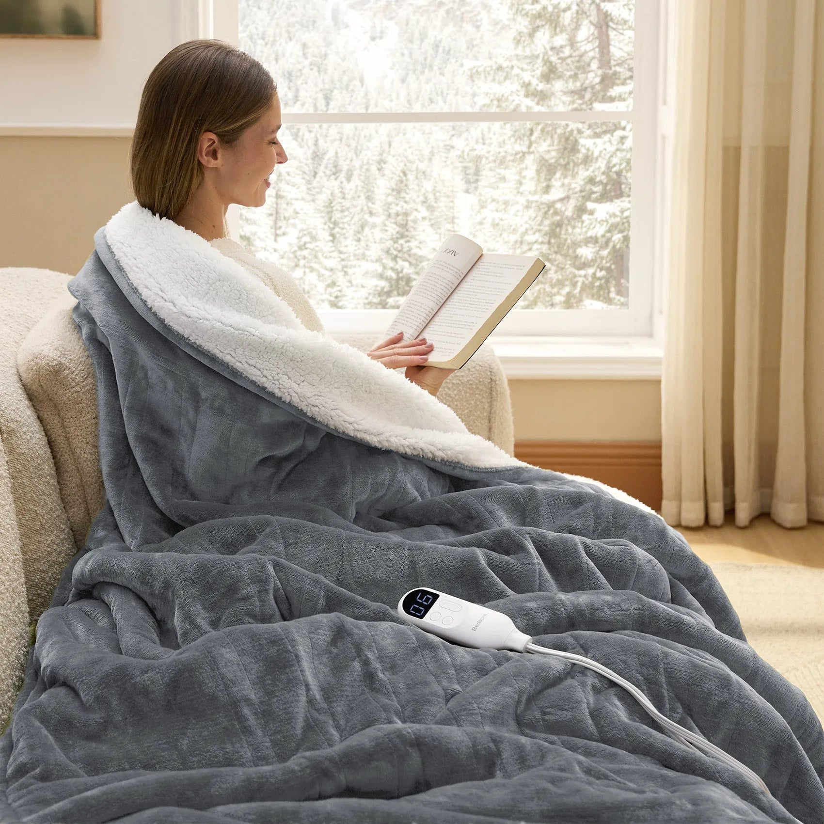 Heated Flannel Blanket