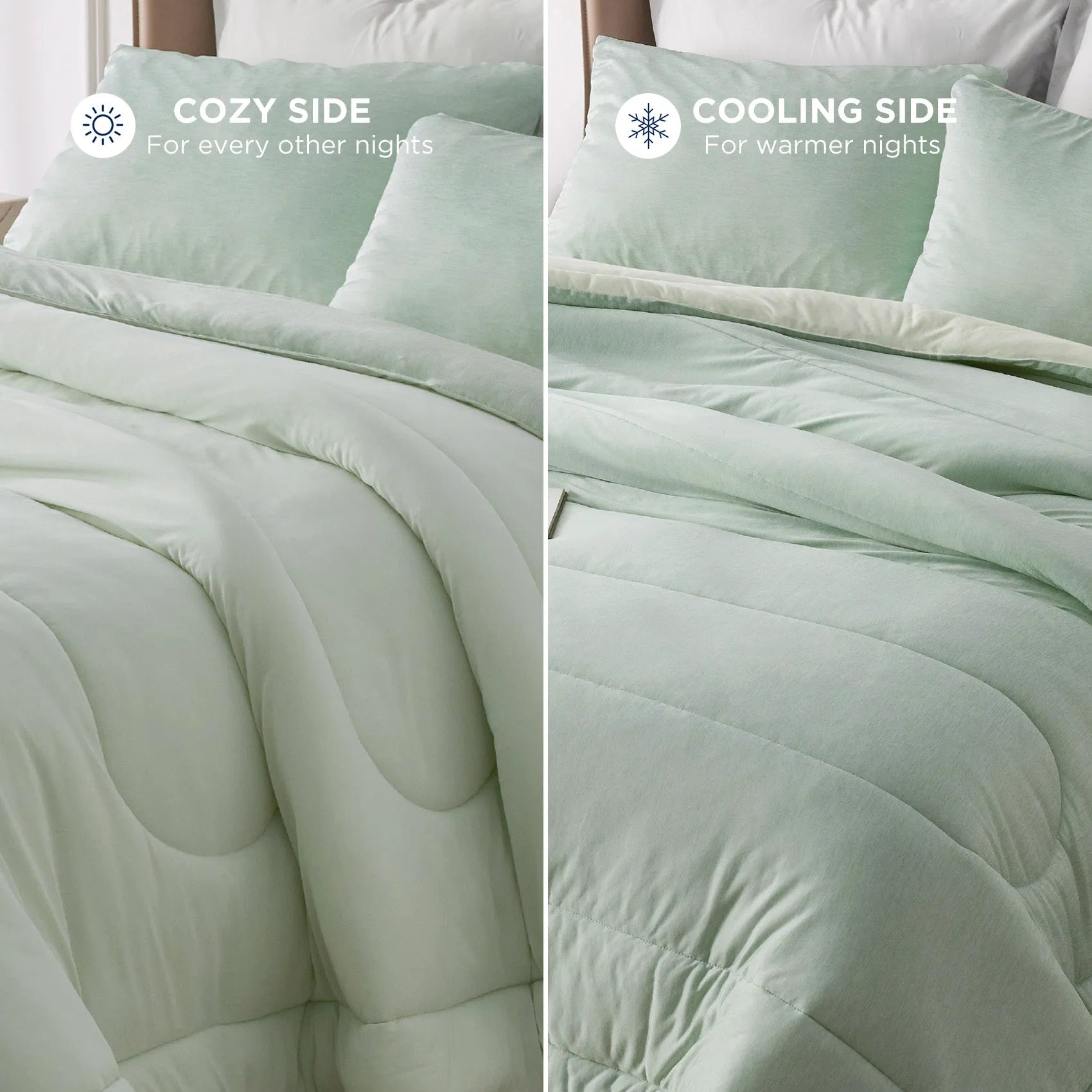Reversible Warm & Cooling Comforter Set
