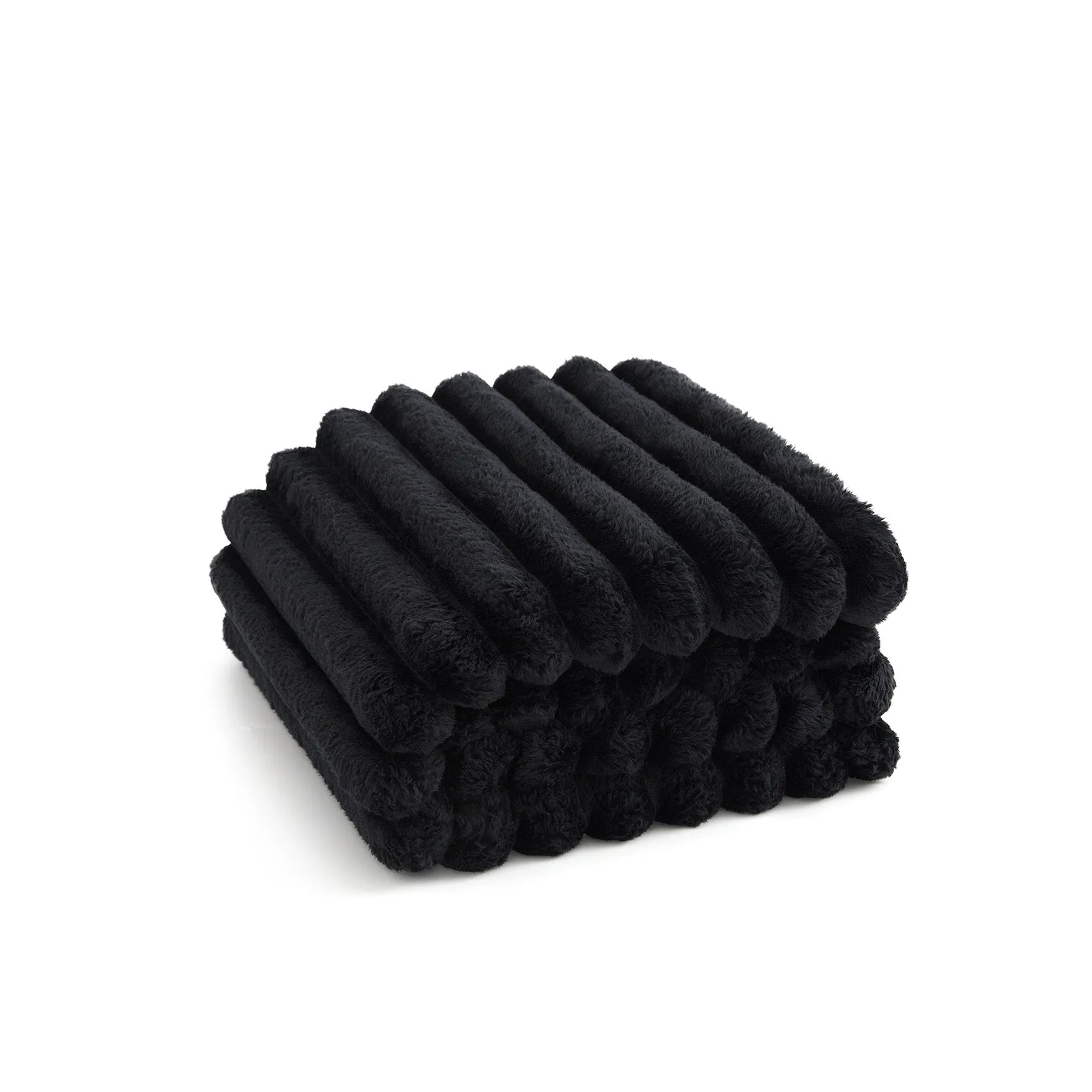 Luxplush Striped Throw Blanket