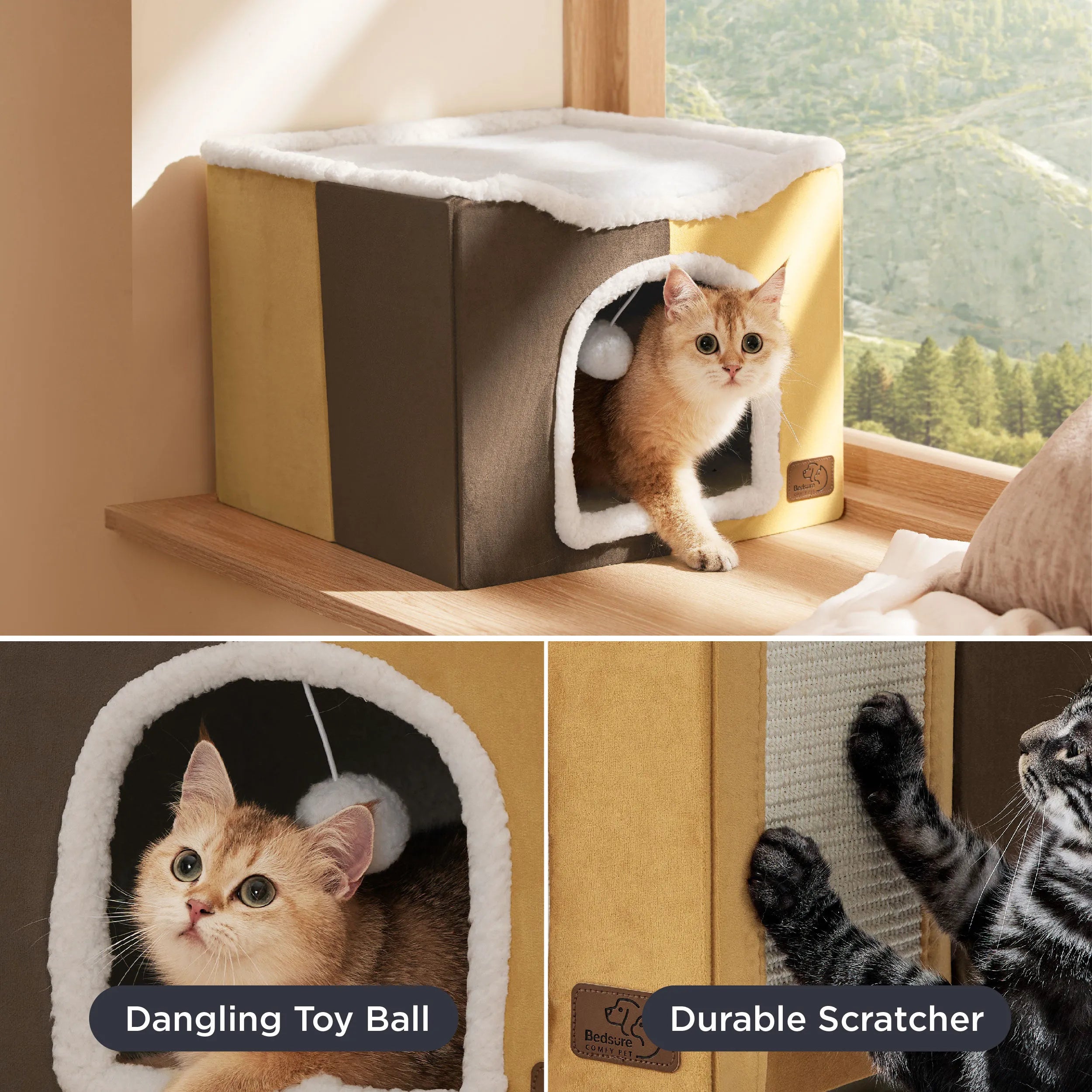 Indoor Cat Bed and House for Pets