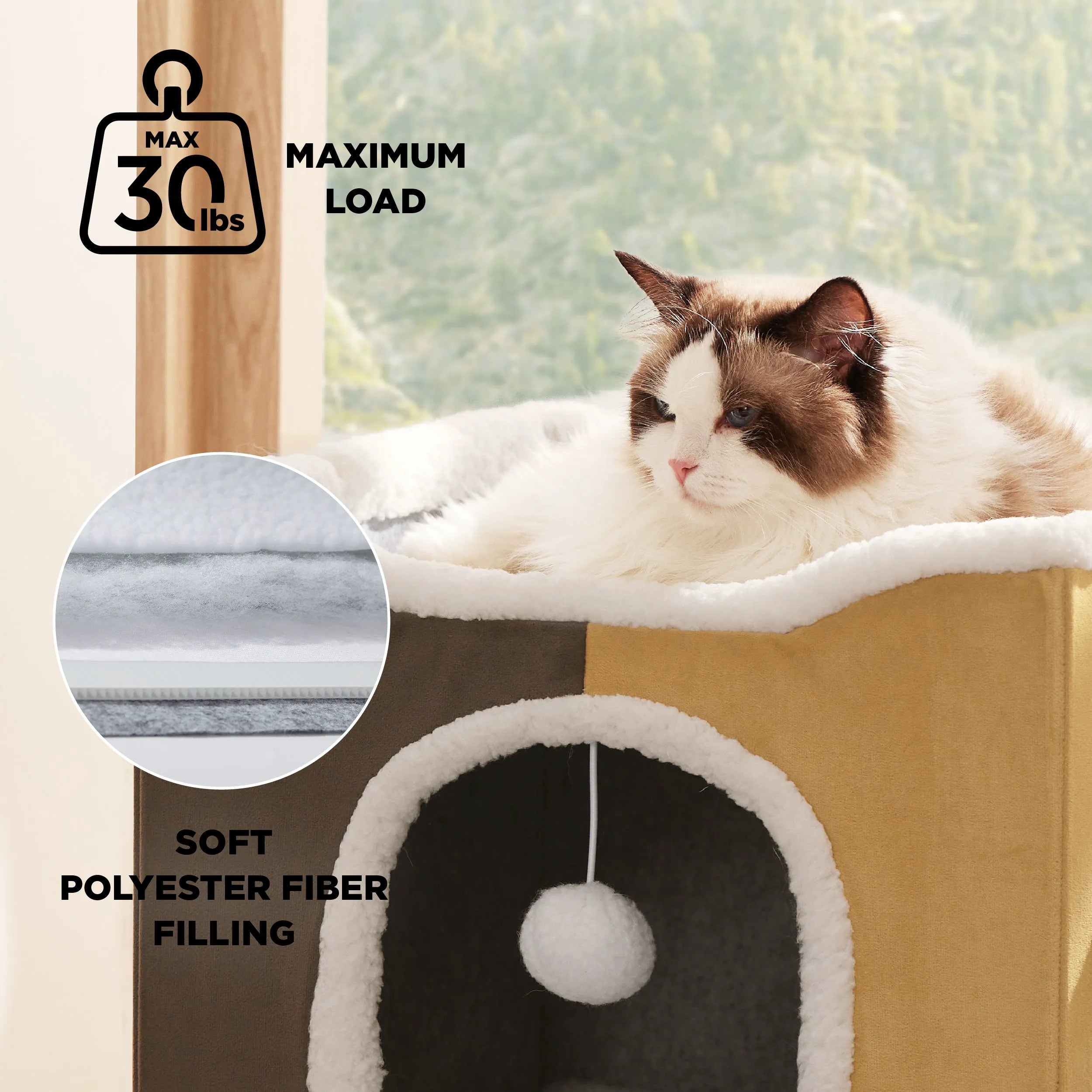 Indoor Cat Bed and House for Pets