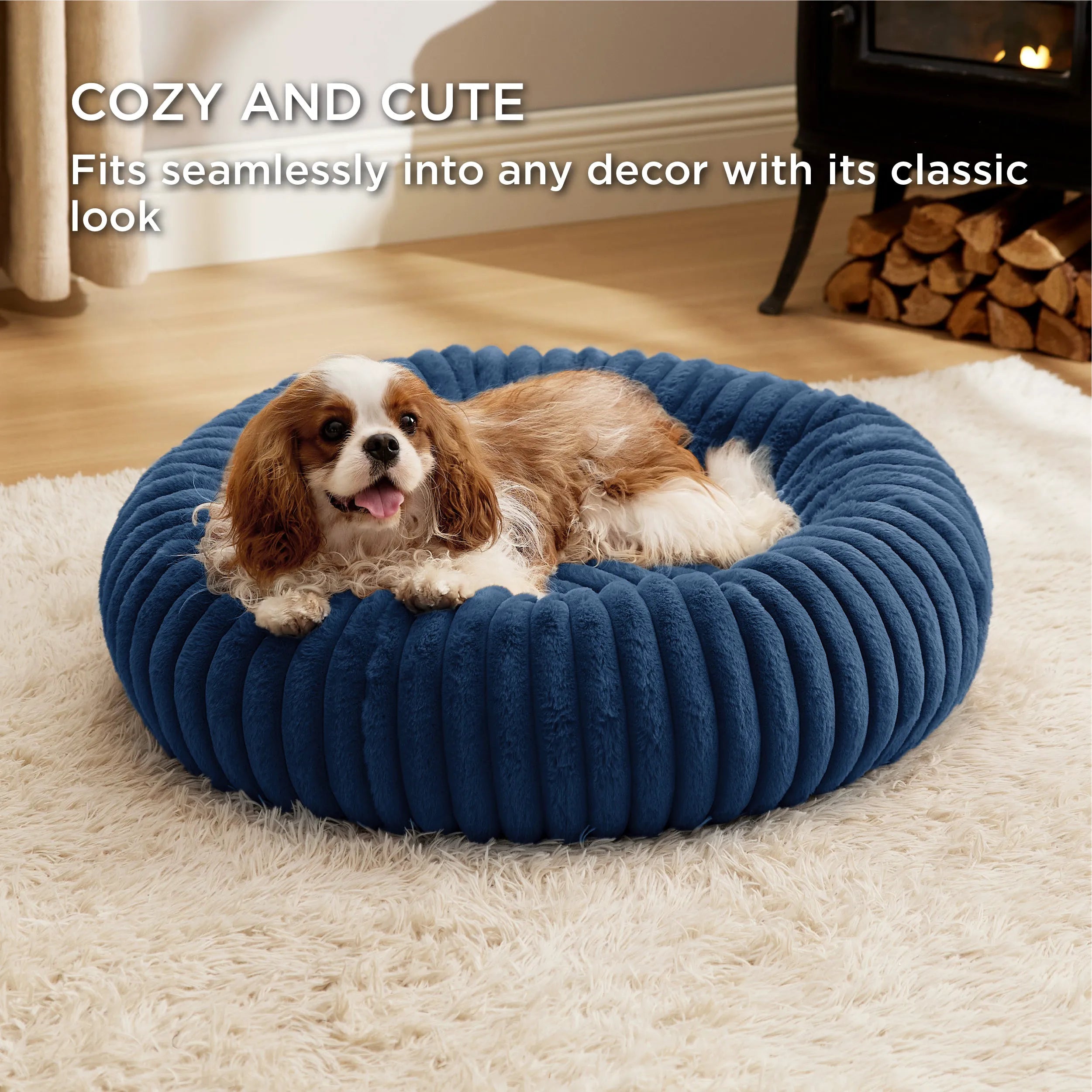 ComfyFleece™ Donut Dog Bed