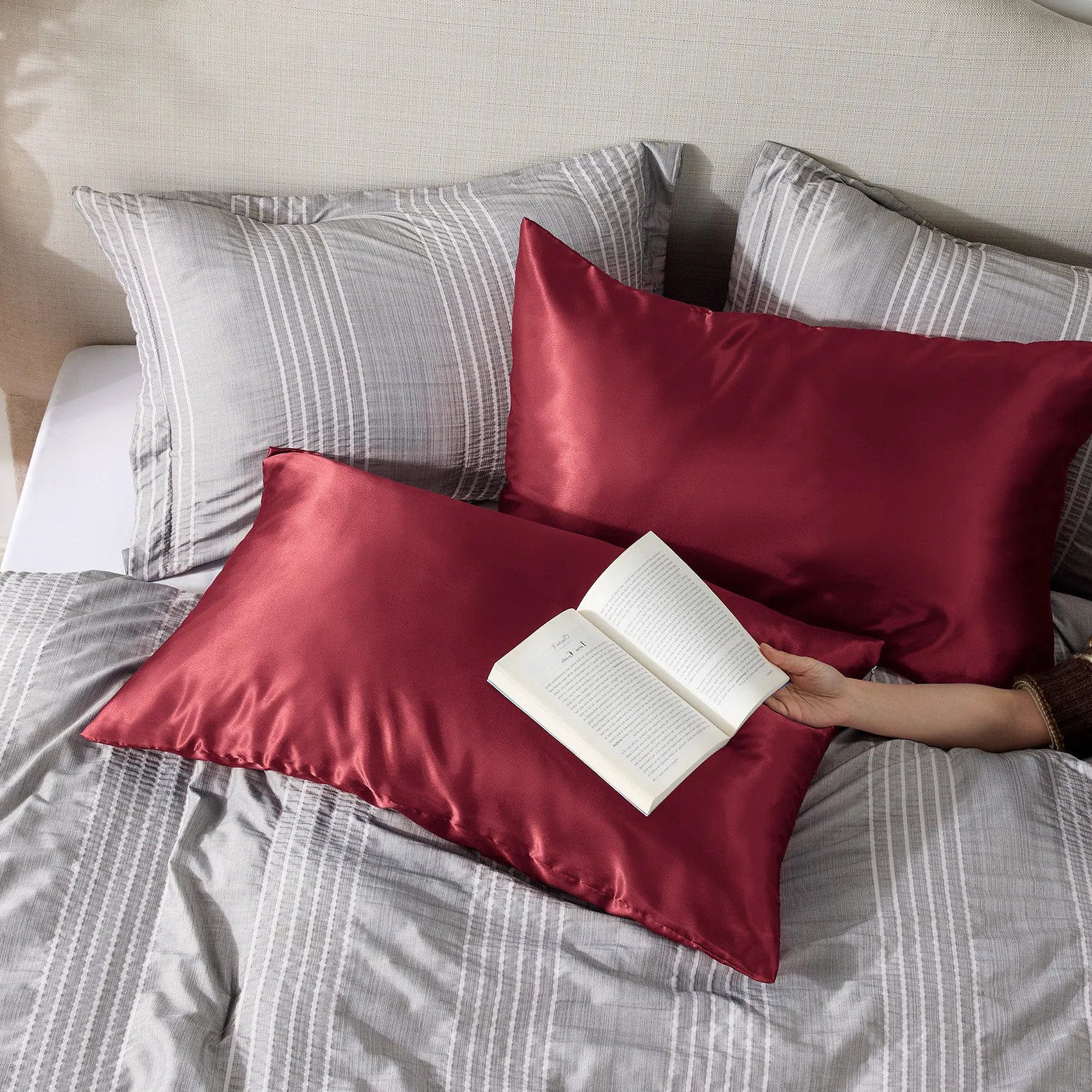 Luxurious Solid Satin Pillowcase