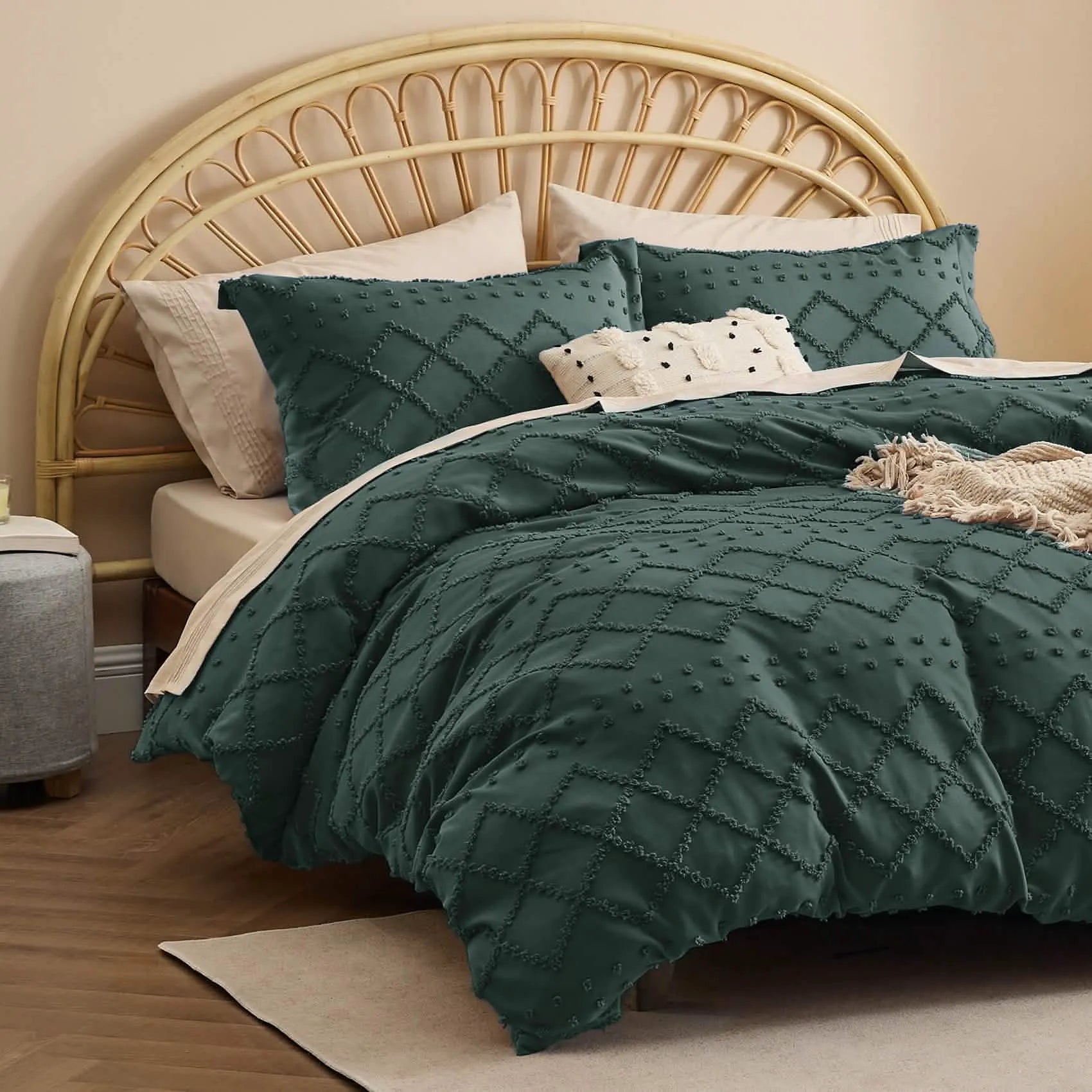 Boho Embroidery Duvet Cover Set