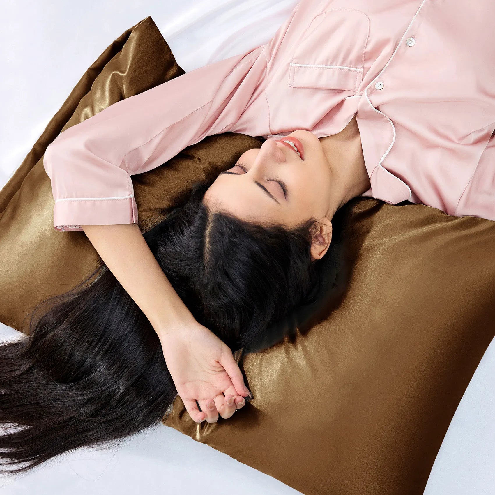 Luxurious Solid Satin Pillowcase